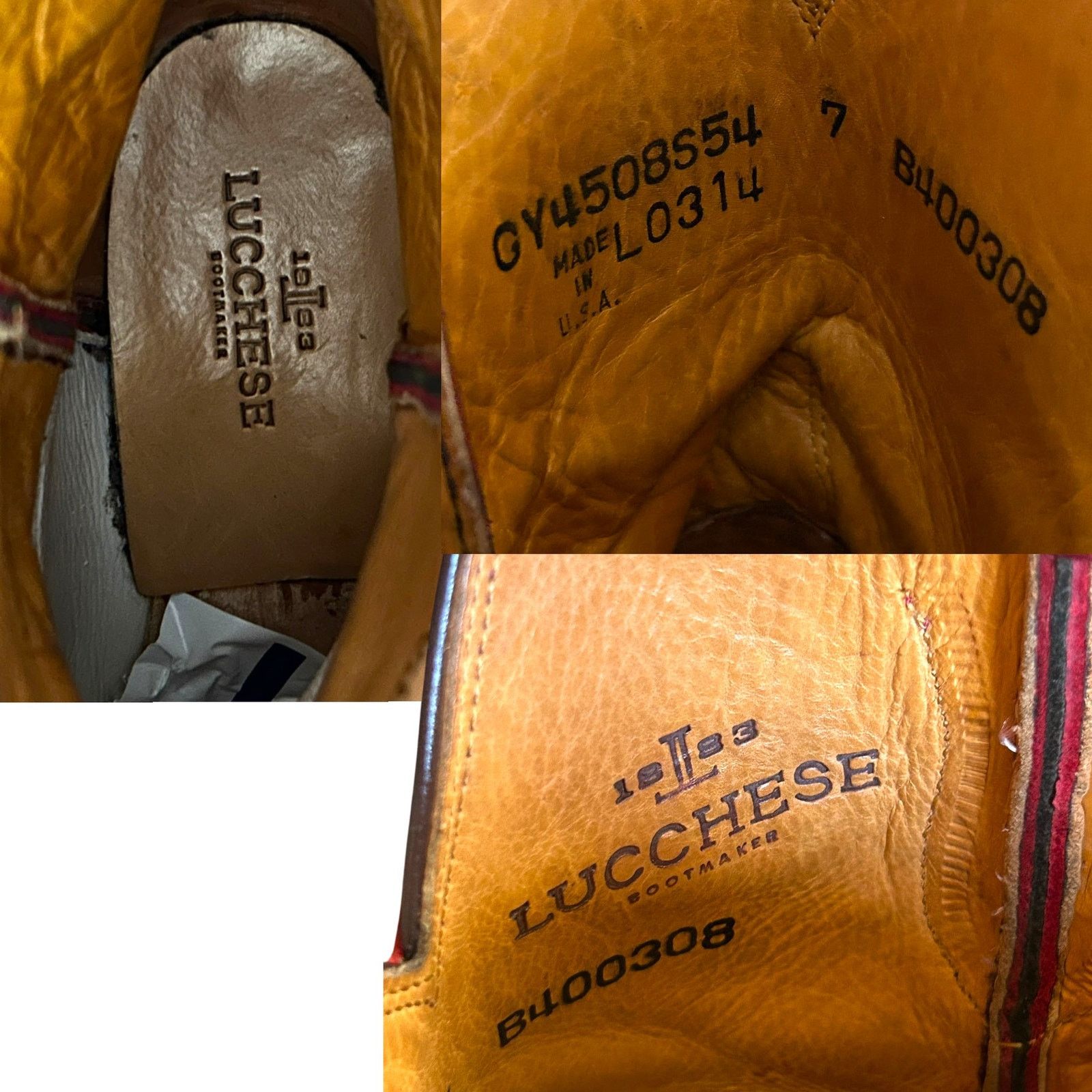 Lucchese Rare Lucchese Classic Filigree Brass Snip Toe Boot Sz 7 Size US 7 / IT 37 - 7 Thumbnail