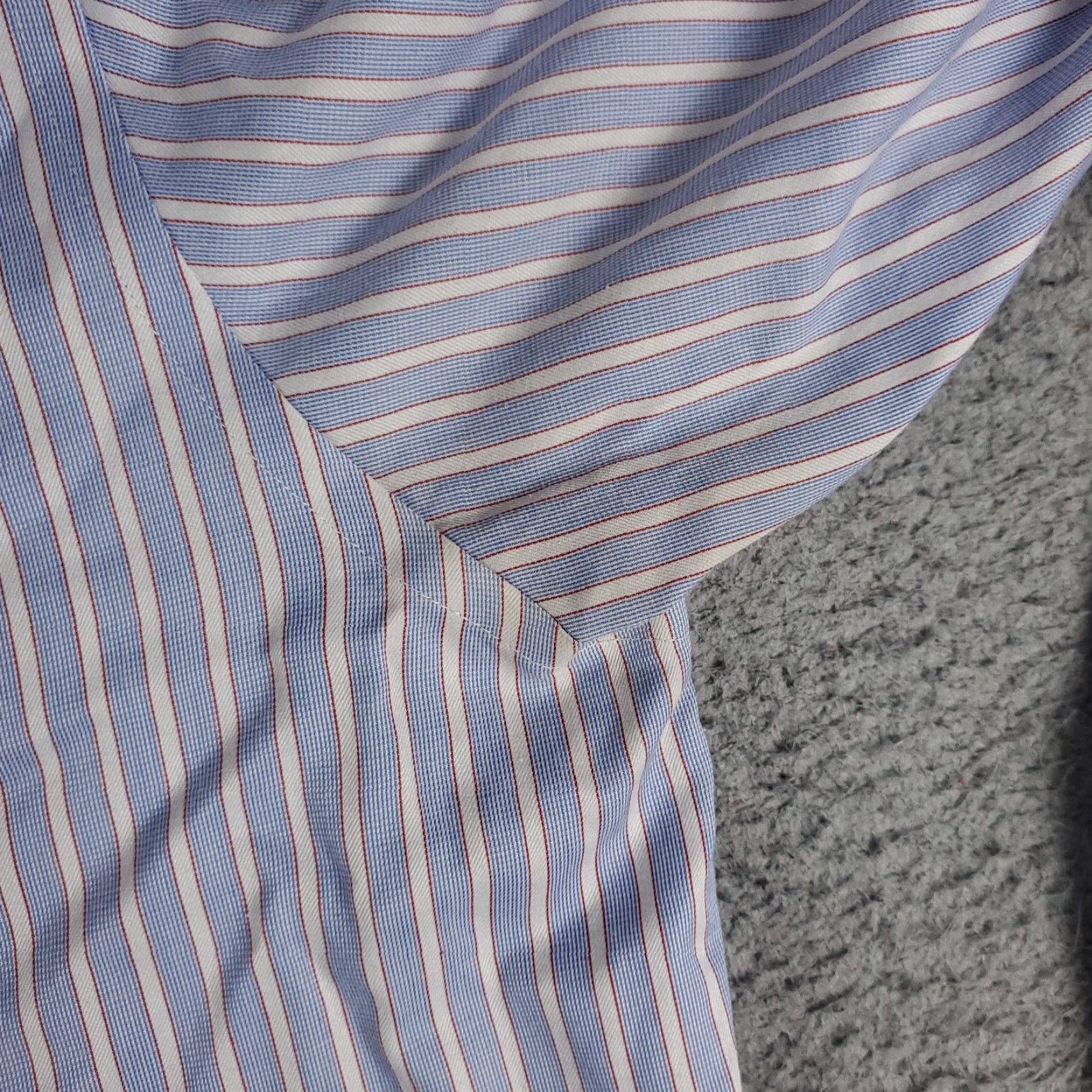 Brooks Brothers Brooks Brothers Dress Shirt Men's 16.5 Blue Striped Long Sleeve Button Up Non-Iron Regular Fit Classic Size US L / EU 52-54 / 3 - 3 Thumbnail