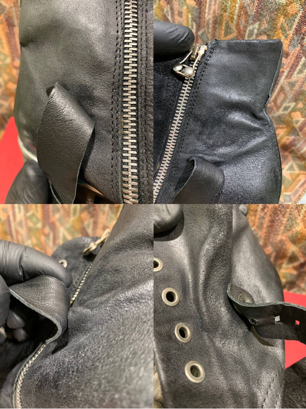 A.S.98 A.S.98 Airstep Black Leather Dibla Combat Biker Ankle Boots Size US 9 / IT 39 - 15 Thumbnail