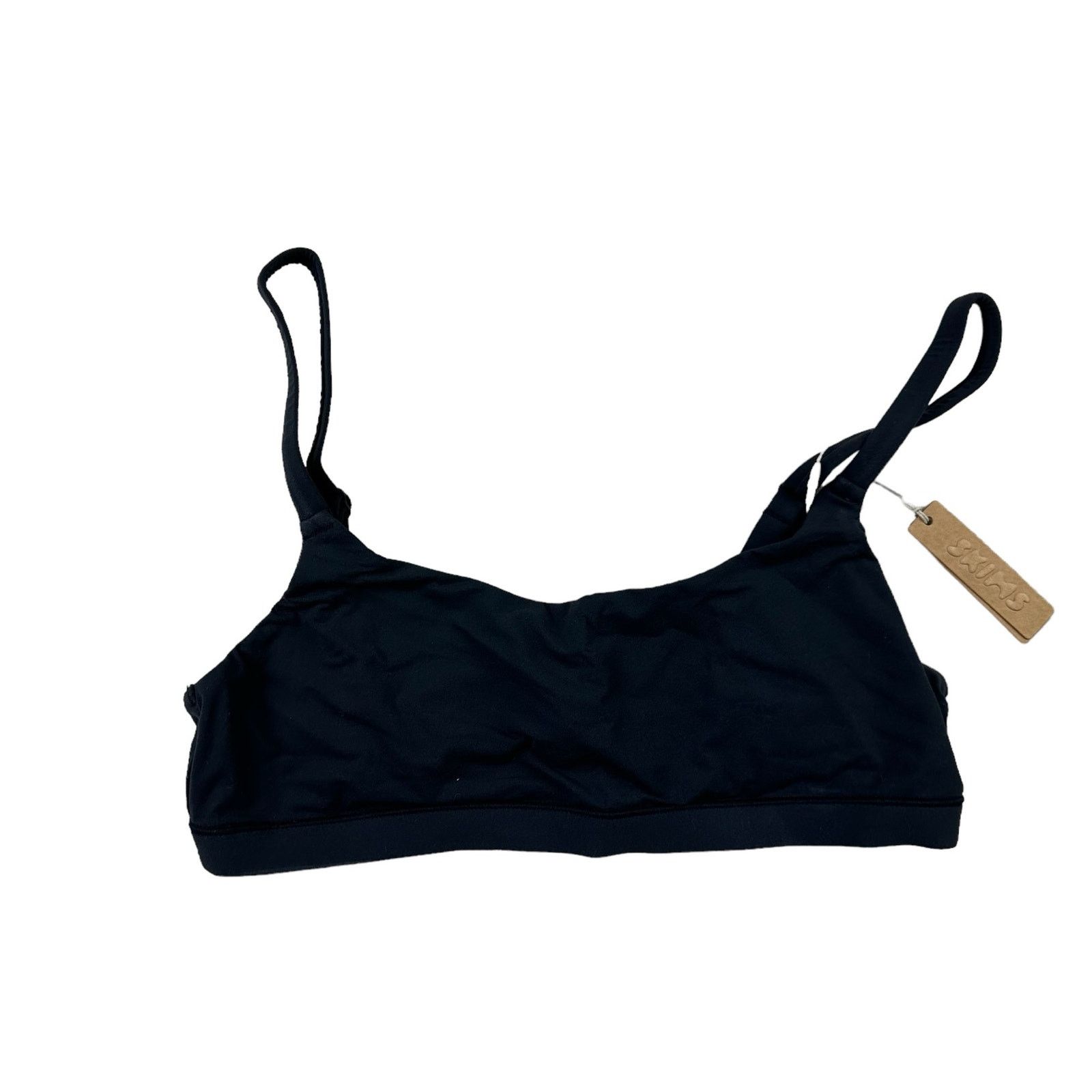 SKIMS Skims Scoop Neck Bra in Onyx Size ONE SIZE - 3 Thumbnail