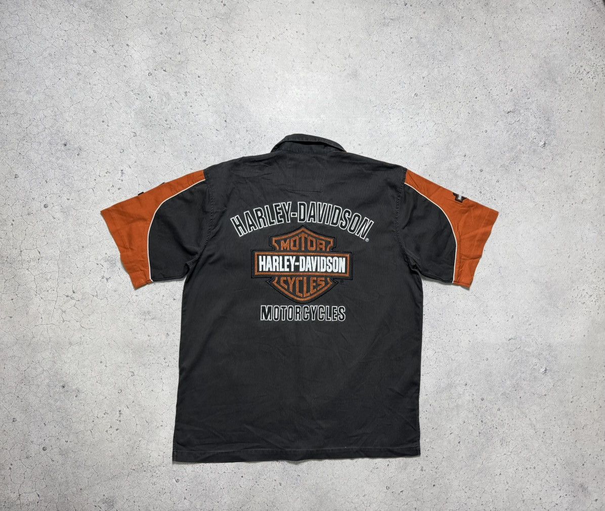 Harley Davidson Harley Davidson Button Short Sleeve Shirt Racing Moto Size US L / EU 52-54 / 3 - 3 Thumbnail