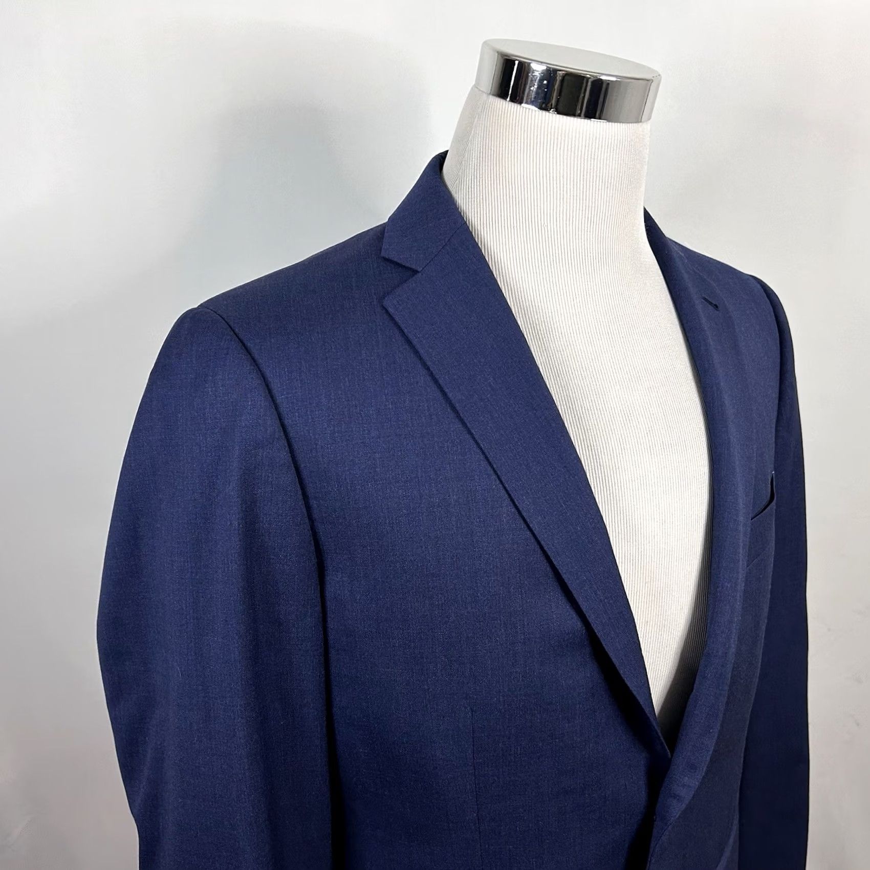 Doublet Indochino Sport Coat Blue 42R 100% Wool Two Button Double Vented Lined Mens Size US XS / EU 42 / 0 - 2 Thumbnail