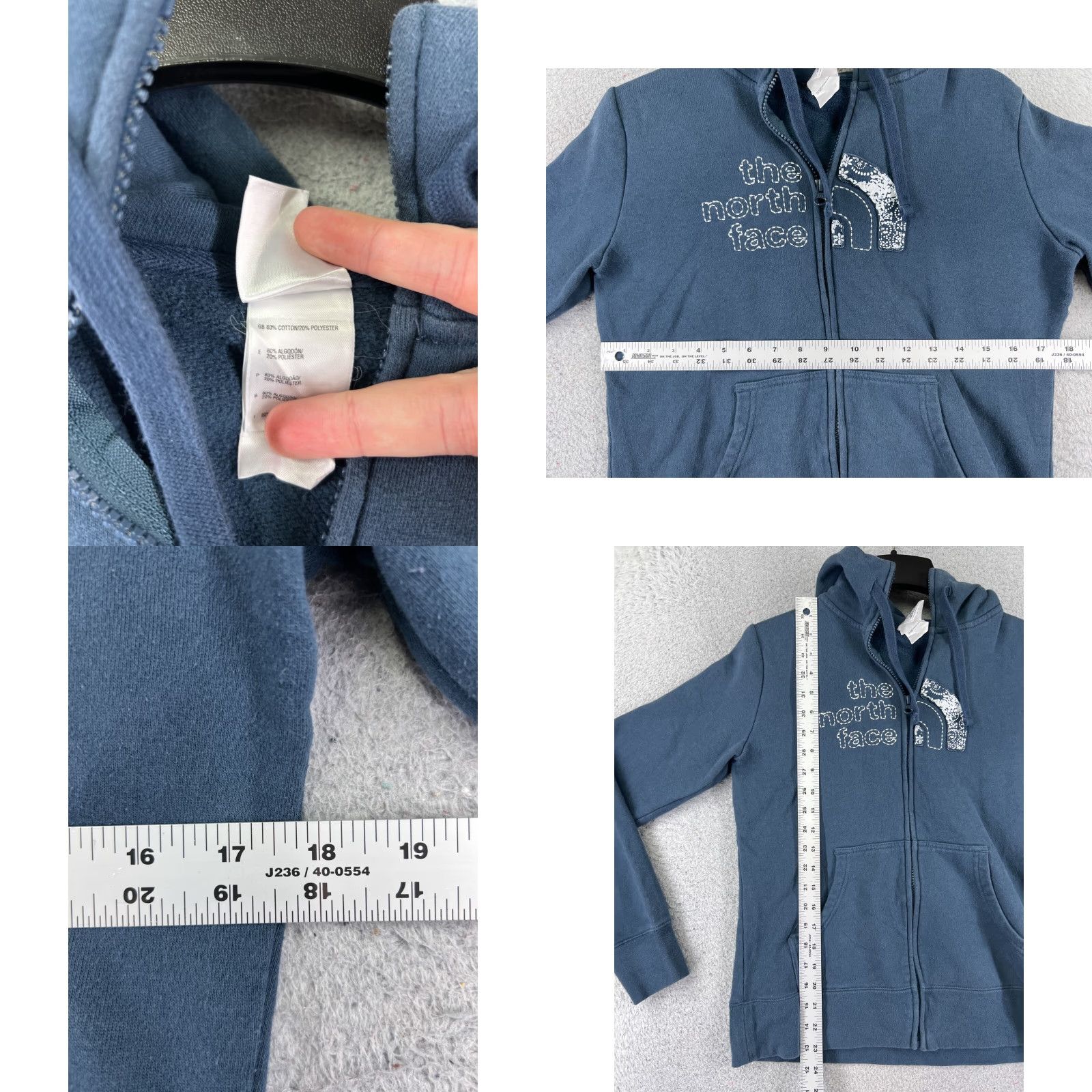 The North Face The North Face Jacket Medium Blue Floral Full Zip Polyester Pockets Hooded Women Size M / US 6-8 / IT 42-44 - 8 Thumbnail