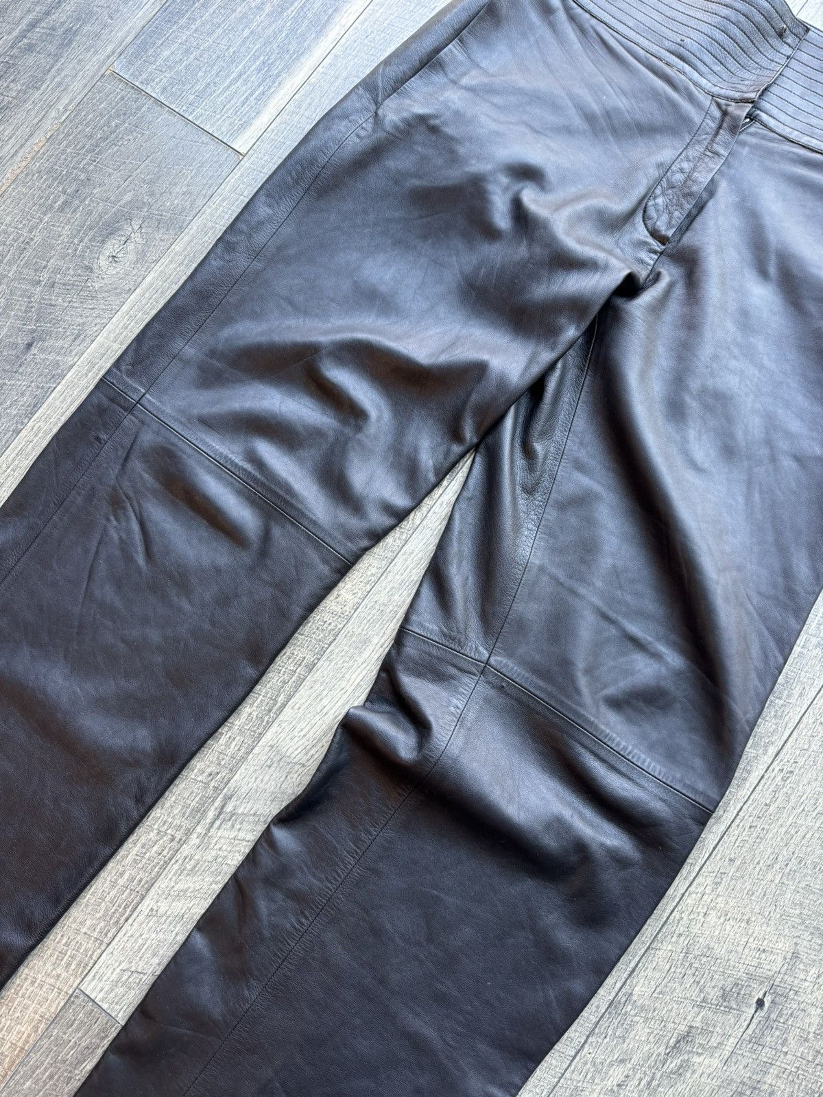 Loewe Loewe Black Lamb Skin Leather Pants New - 36 Size US 32 / EU 48 - 3 Thumbnail