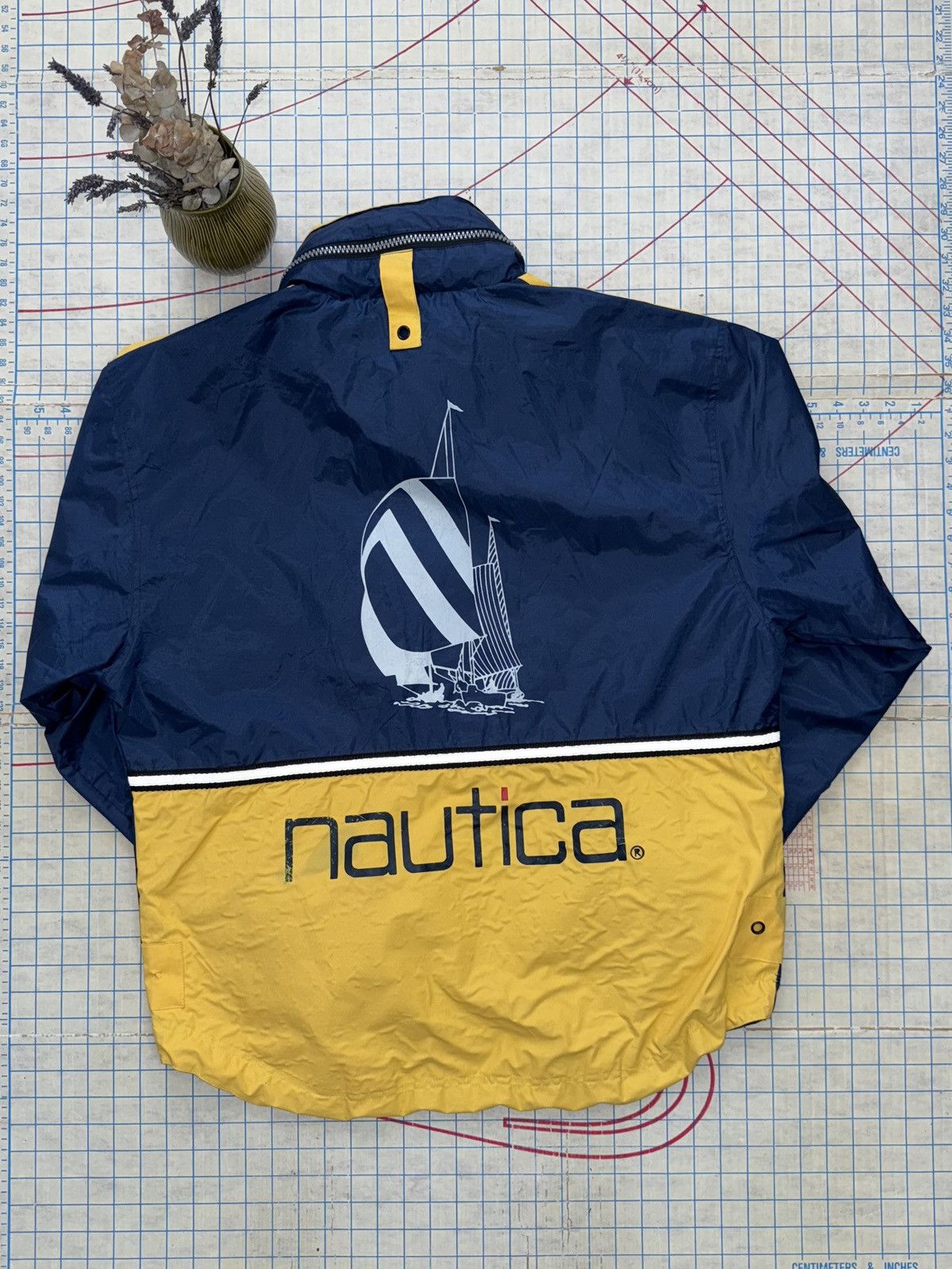 Nautica × Vintage Vintage Nautica Competition Sailing Jacket Navy and Yellow Size US L / EU 52-54 / 3 - 16 Thumbnail