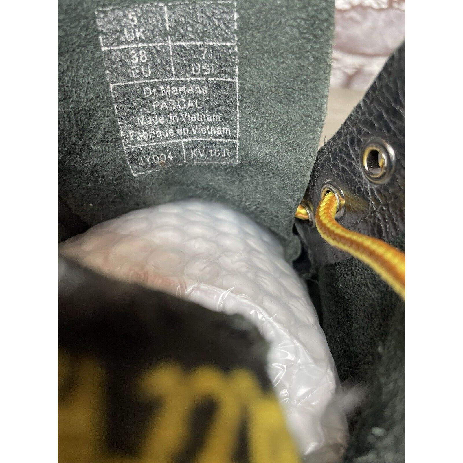 Dr. Martens Dr Doc Marten’s Pascal Black Leather Lace Up Combat Boots Wo Size US 7 / IT 37 - 9 Thumbnail