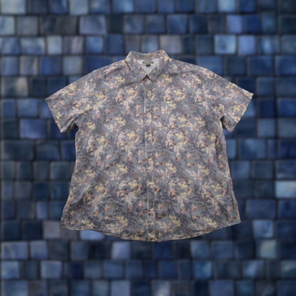 Eddie Bauer Eddie Bauer Button-Up Hawaiian Shirt Mens 2XL Multicolor Cotton Short Sleeve Beach Pattern Pine Cone All Over Print Style Shirt Size US XXL / EU 58 / 5 - 1 Thumbnail