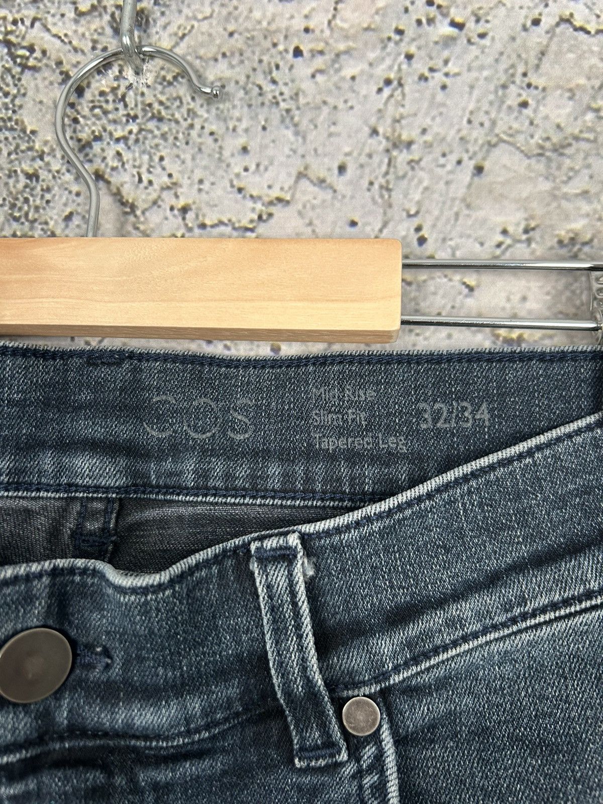 Cos COS Denim Pants Tapered Leg Slim Fit Designer Basic Size US 32 / EU 48 - 5 Thumbnail