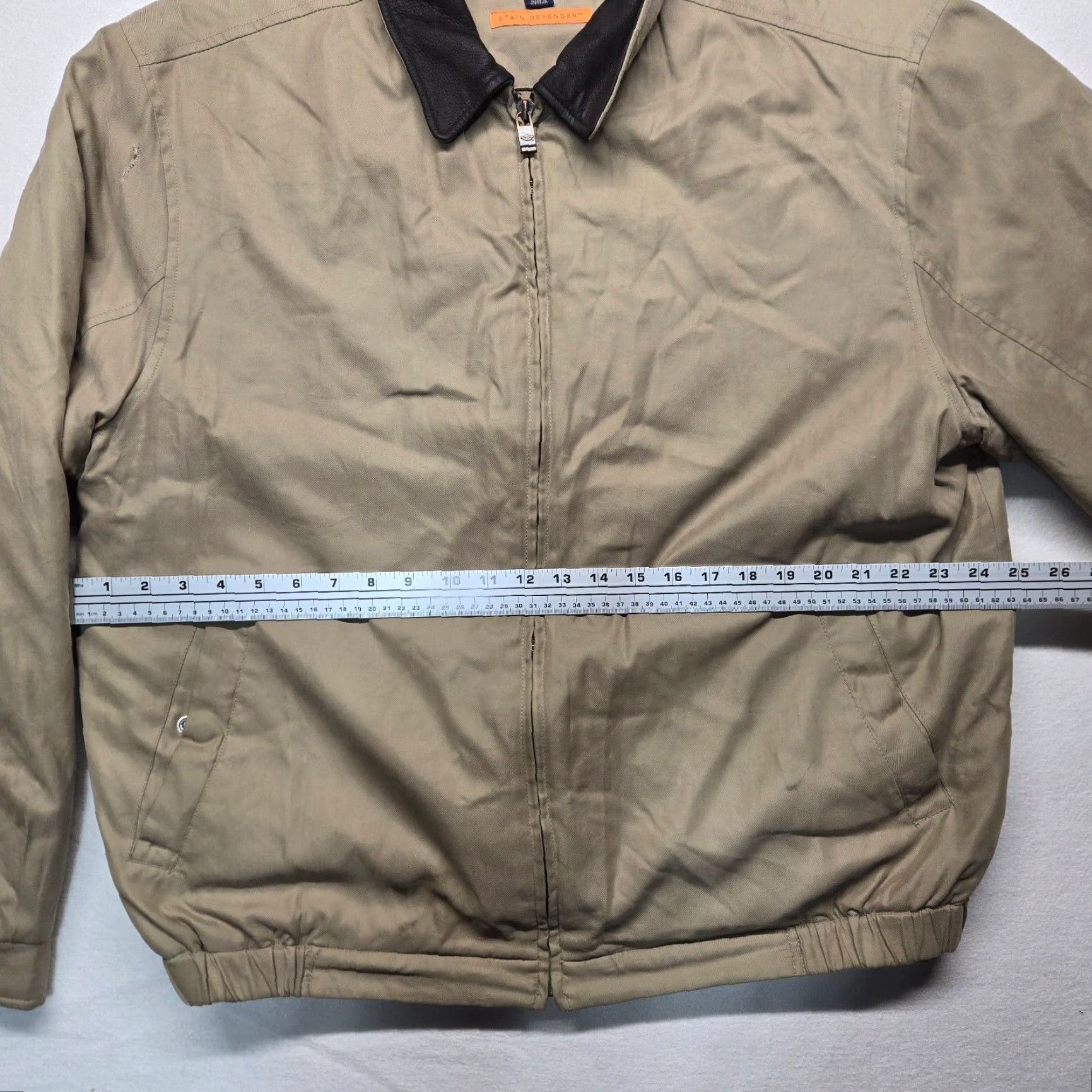 Dockers VINTAGE DOCKERS Jacket Bomber Mens XLT Beige Nylon Full Zip Stain Defender Premium Outdoor Fall Winter Mens Size US XL / EU 56 / 4 - 7 Thumbnail