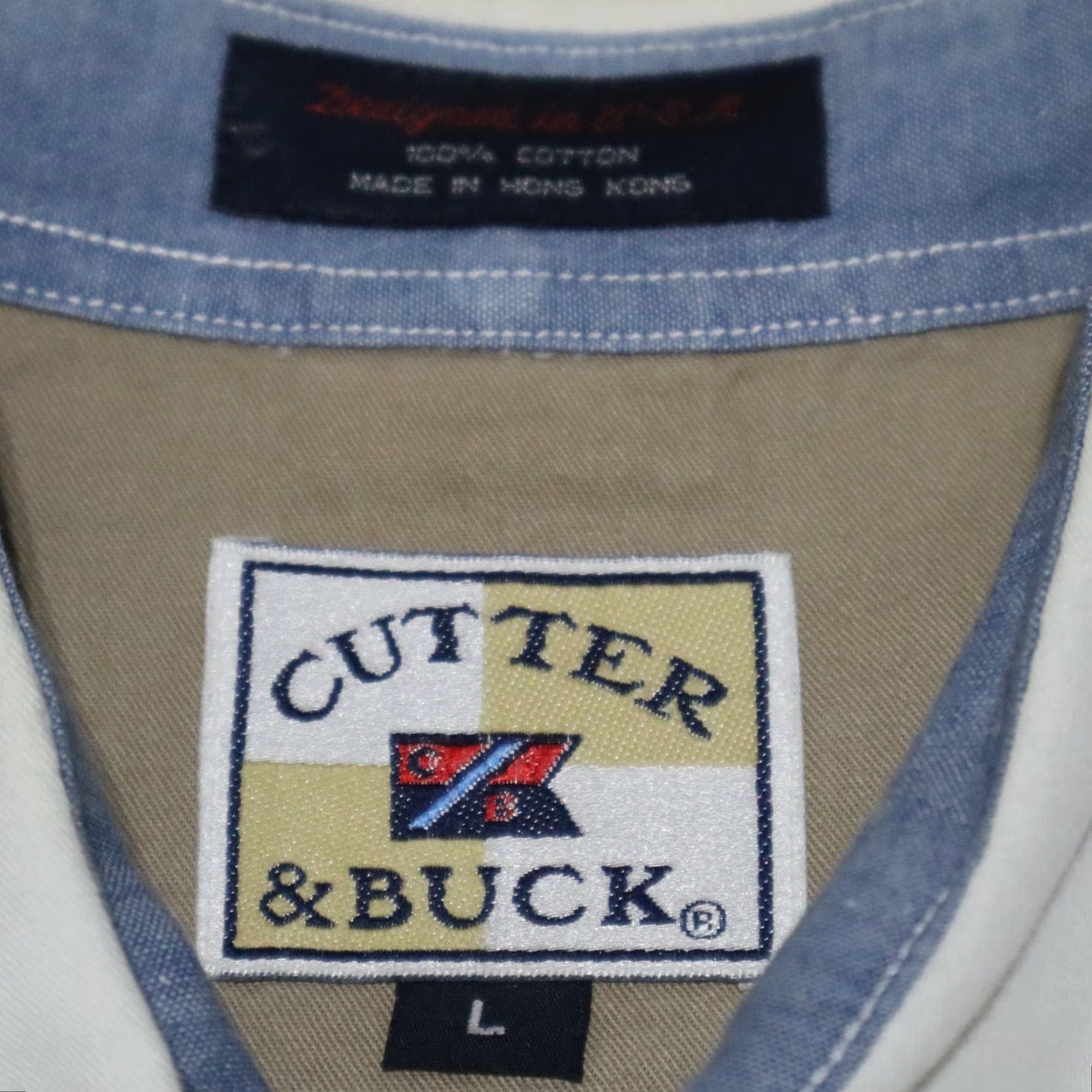 Cutter & Buck VINTAGE HOMESTEAD RESORT Shirt Men XL White Cutter & Buck Button-Up Short Sleeve Mens Shirt 80s? Size US XL / EU 56 / 4 - 5 Thumbnail