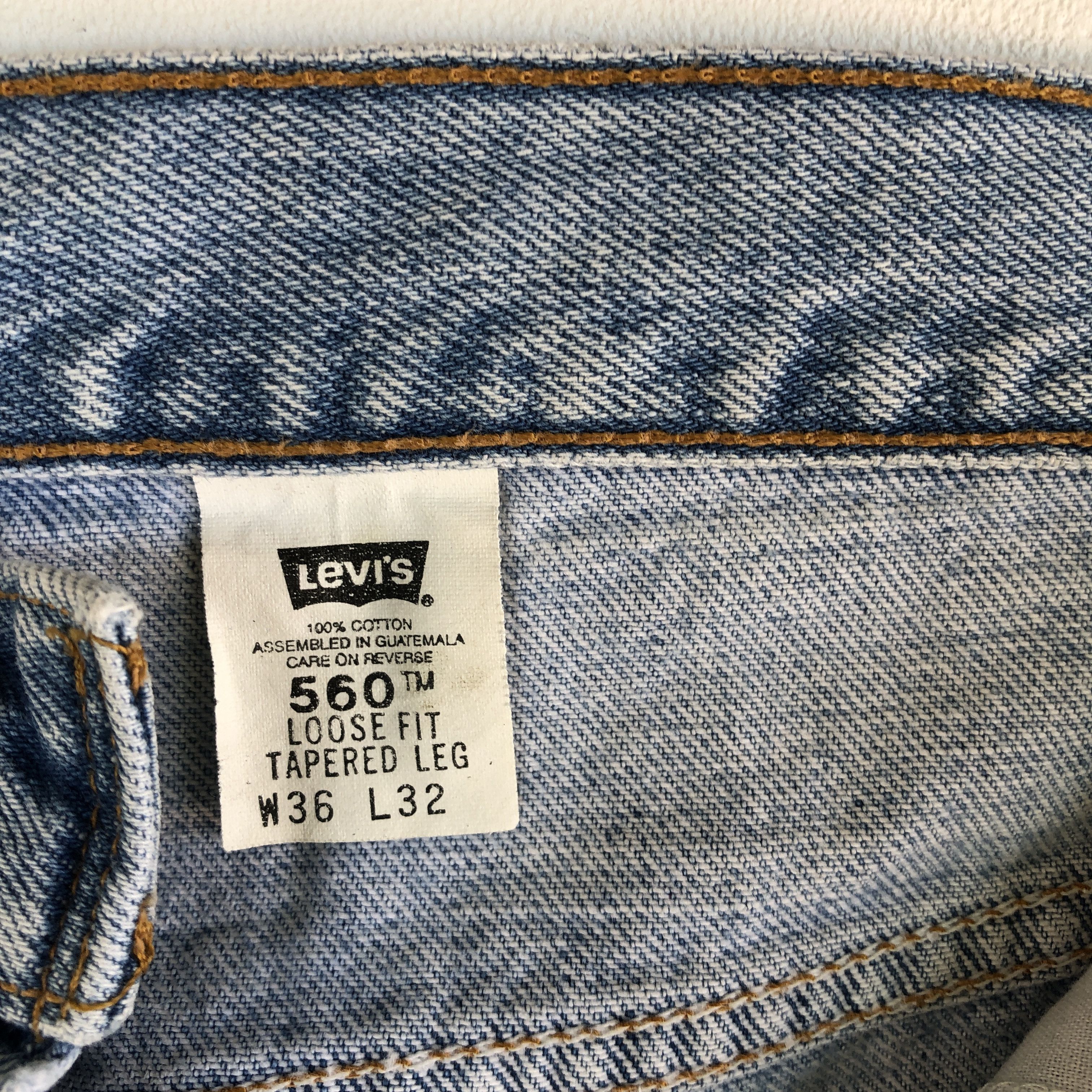 Levi's Vintage Levis 560 Baggy Jeans Distressed Levi's Faded Denim Size US 34 / EU 50 - 9 Thumbnail