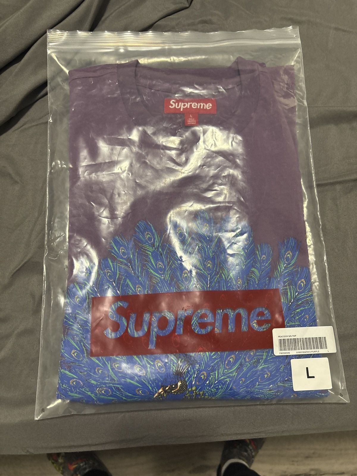 Supreme Supreme Peacock Short-Sleeve Top 'Purple' Size US L / EU 52-54 / 3 - 7 Thumbnail