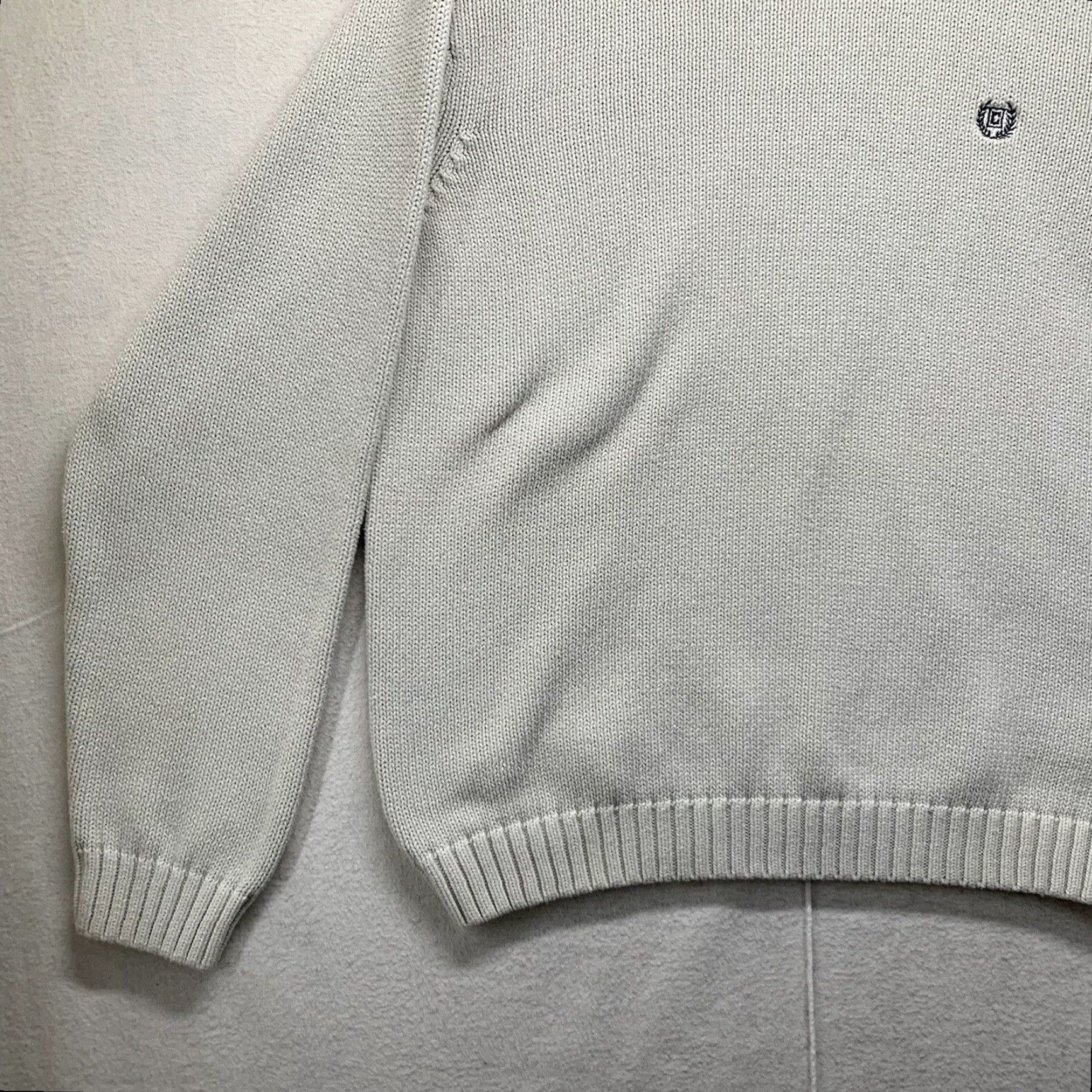 Chaps VINTAGE Chaps Sweater Men's Large Ivory White Heavyweight Crew Neck Long Sleeve 90s American Classic Size US L / EU 52-54 / 3 - 2 Thumbnail