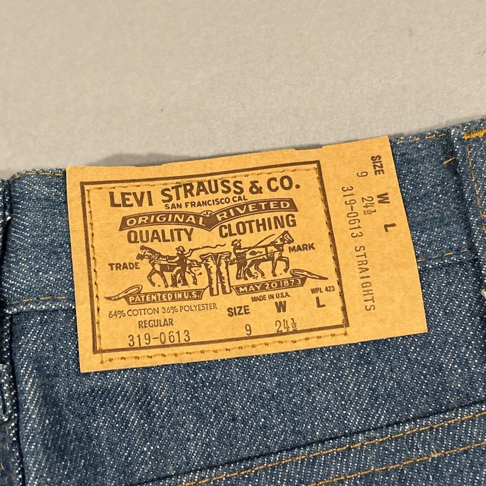 Levi's 70s Levis Orange Tab Straight Jeans Youth 9 24x24 Deadstock Size US 26 / EU 42 - 5 Thumbnail