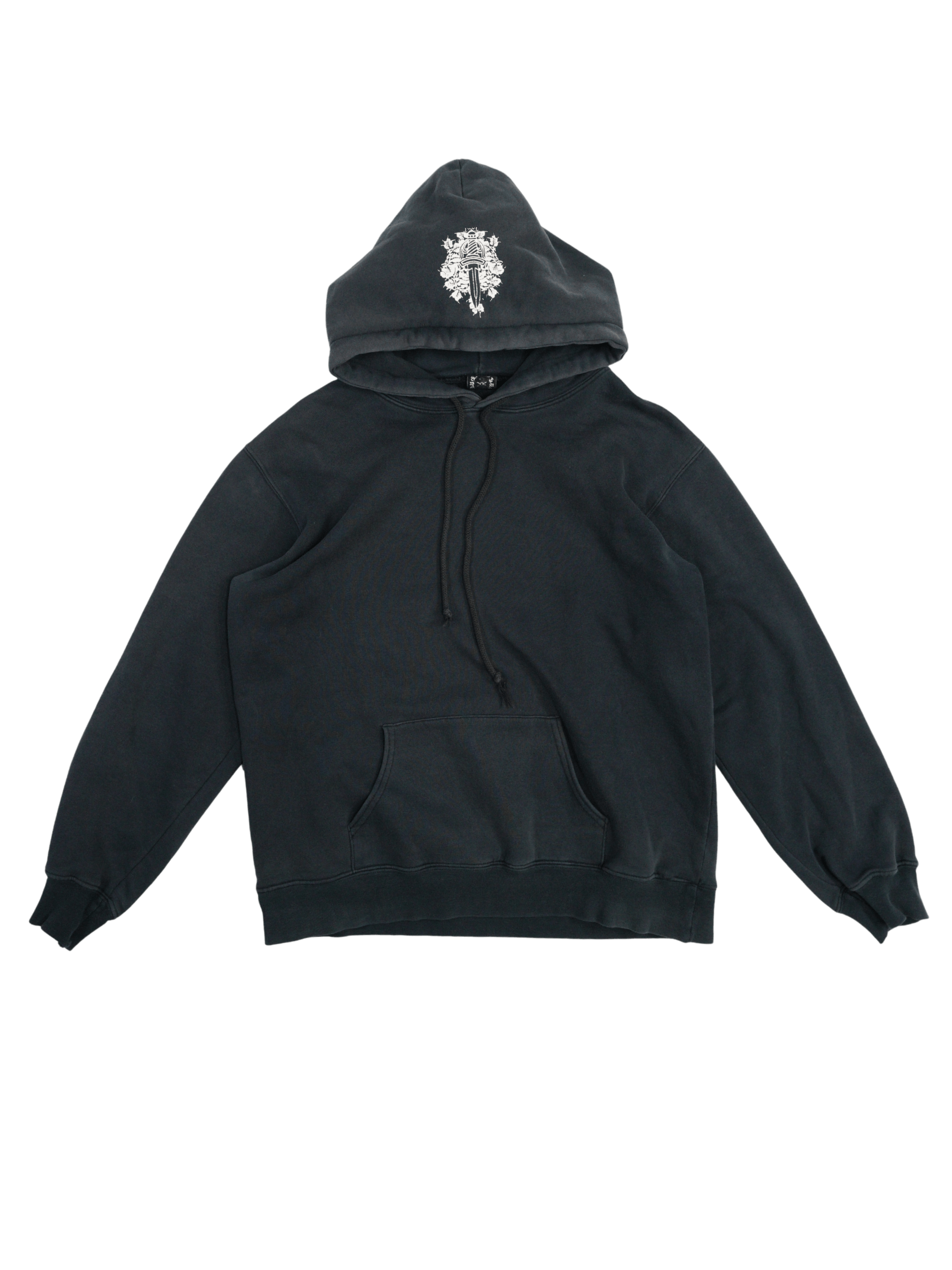 Chrome Hearts Chrome Hearts Vintage Thermal Floral Sleeve Horseshoe Hoodie Size US L / EU 52-54 / 3 - 2 Thumbnail
