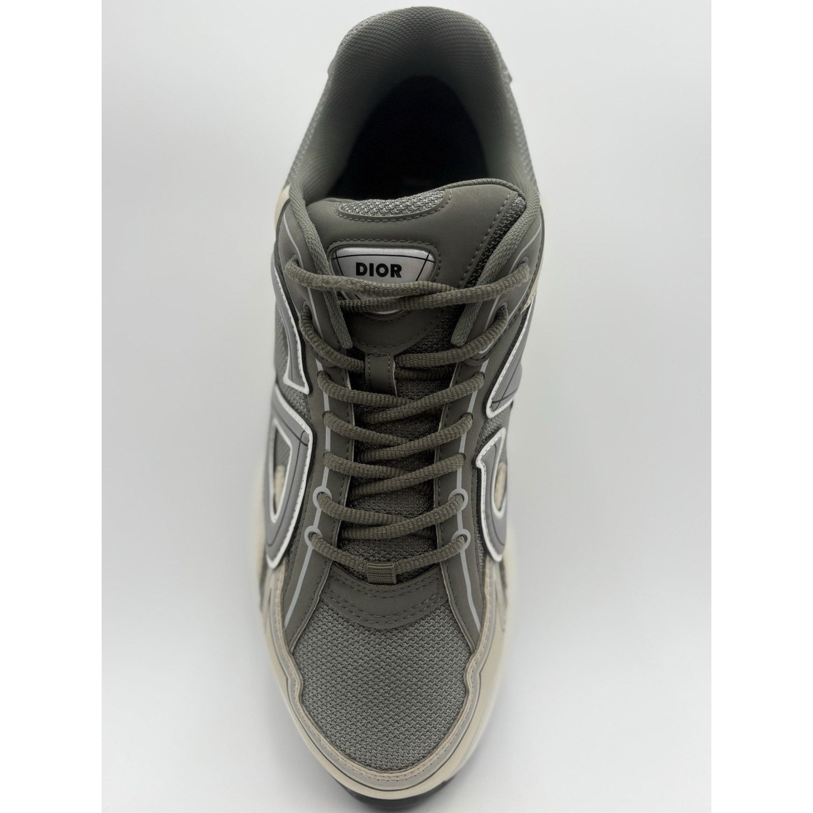 Dior Dior B30 Reflective Sneaker ' Olive Green Beige ' VERY CLEAN Size US 13 / EU 46 - 5 Thumbnail