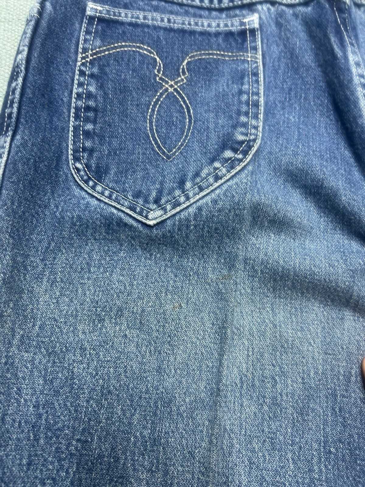 Vintage Vintage 70s Maverick jeans faded bootcut flare 16 31x34 Size 31" - 9 Thumbnail
