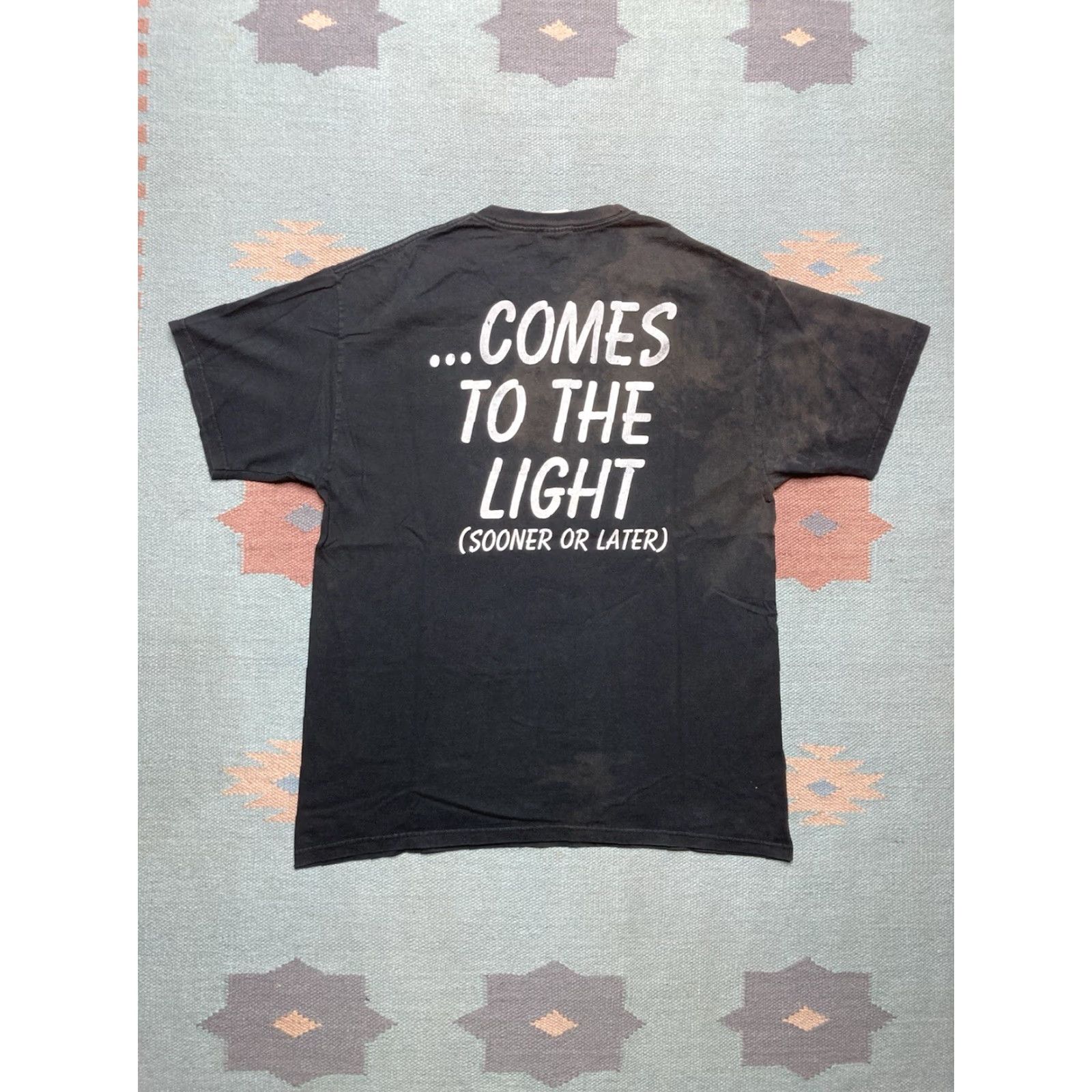 Hanes VINTAGE Hanes T-Shirt Tyler Perry what’s done in the dark movie promo Large Men L Black Graphic Shirt Movie Mens Size US L / EU 52-54 / 3 - 6 Thumbnail