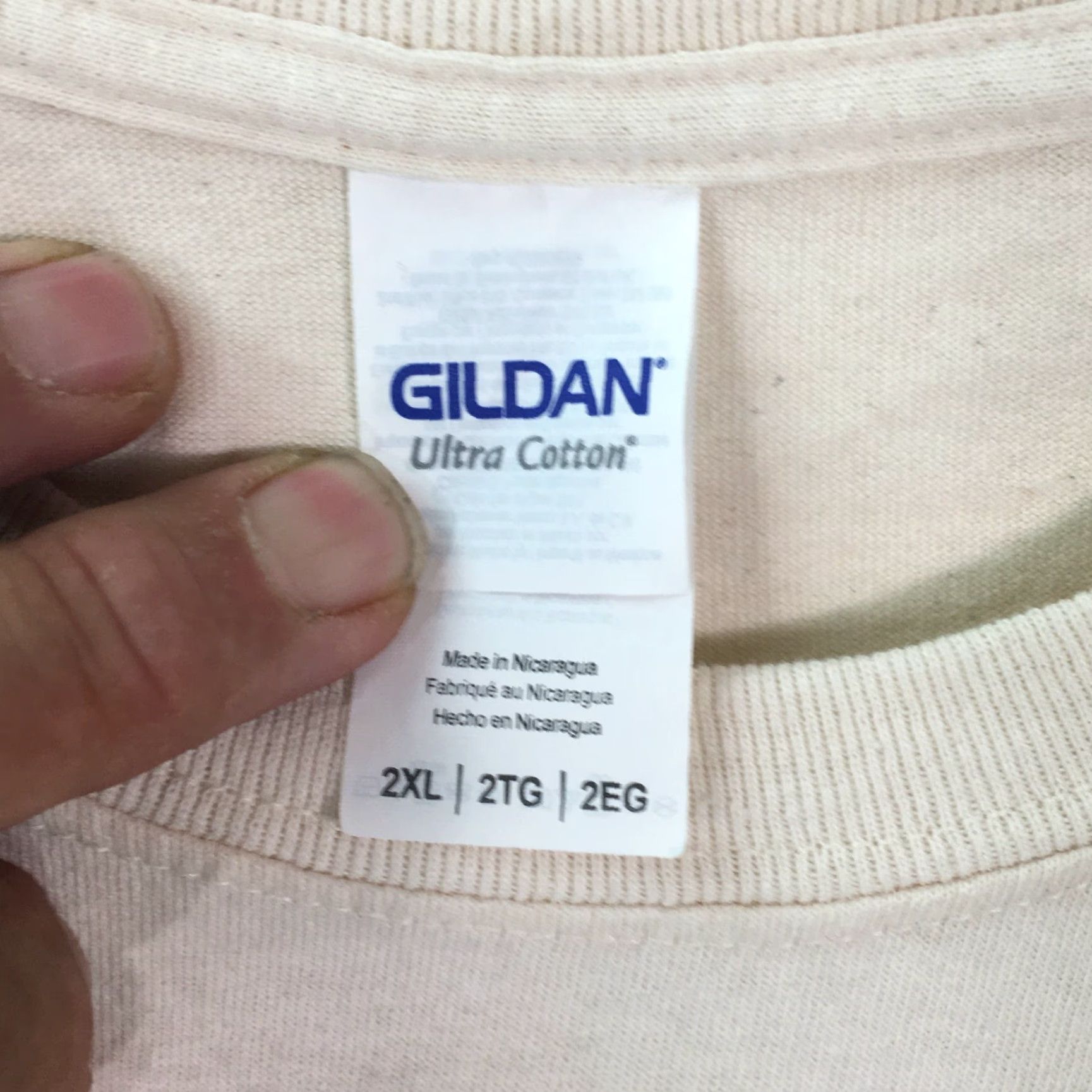 Gildan Gildan Men's T-Shirt Size XXL Crew Neck Short Sleeve Beige Firewood Shoot Out Graphic Casual Summer Fall Winter Size US XXL / EU 58 / 5 - 5 Thumbnail