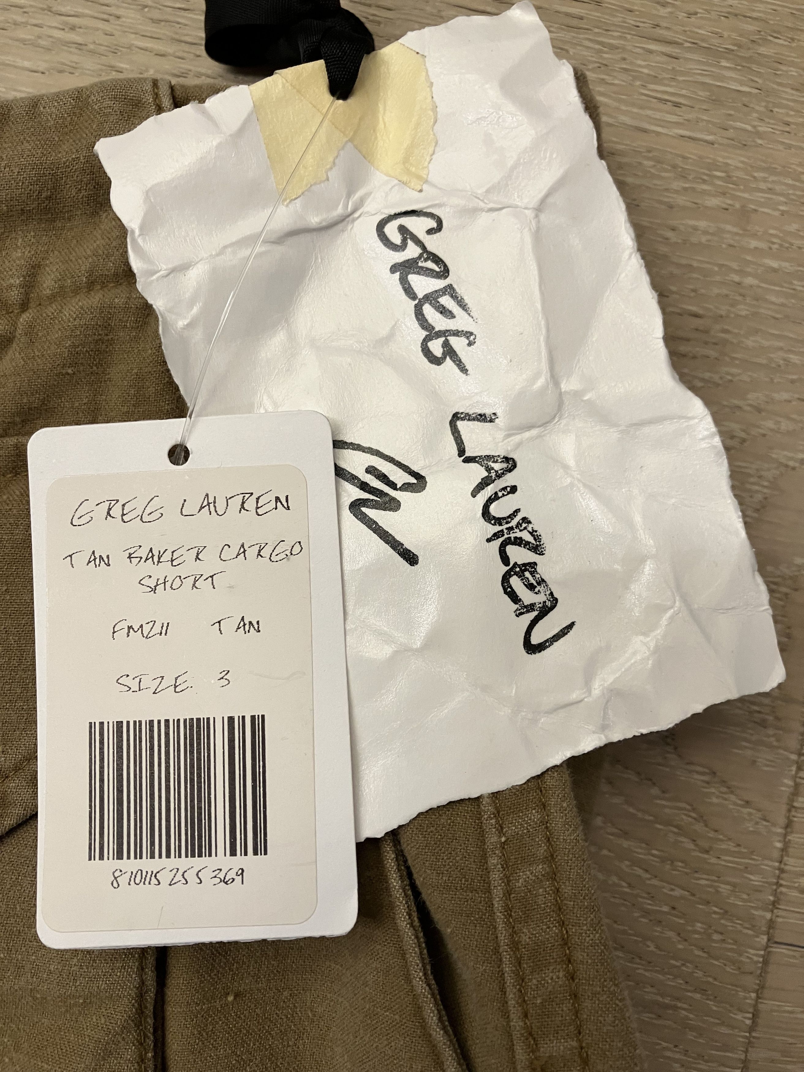 Greg Lauren $940 NWT Greg Lauren Tan Baker Cargo Shorts US-L (Size3) Size US 34 / EU 50 - 5 Thumbnail