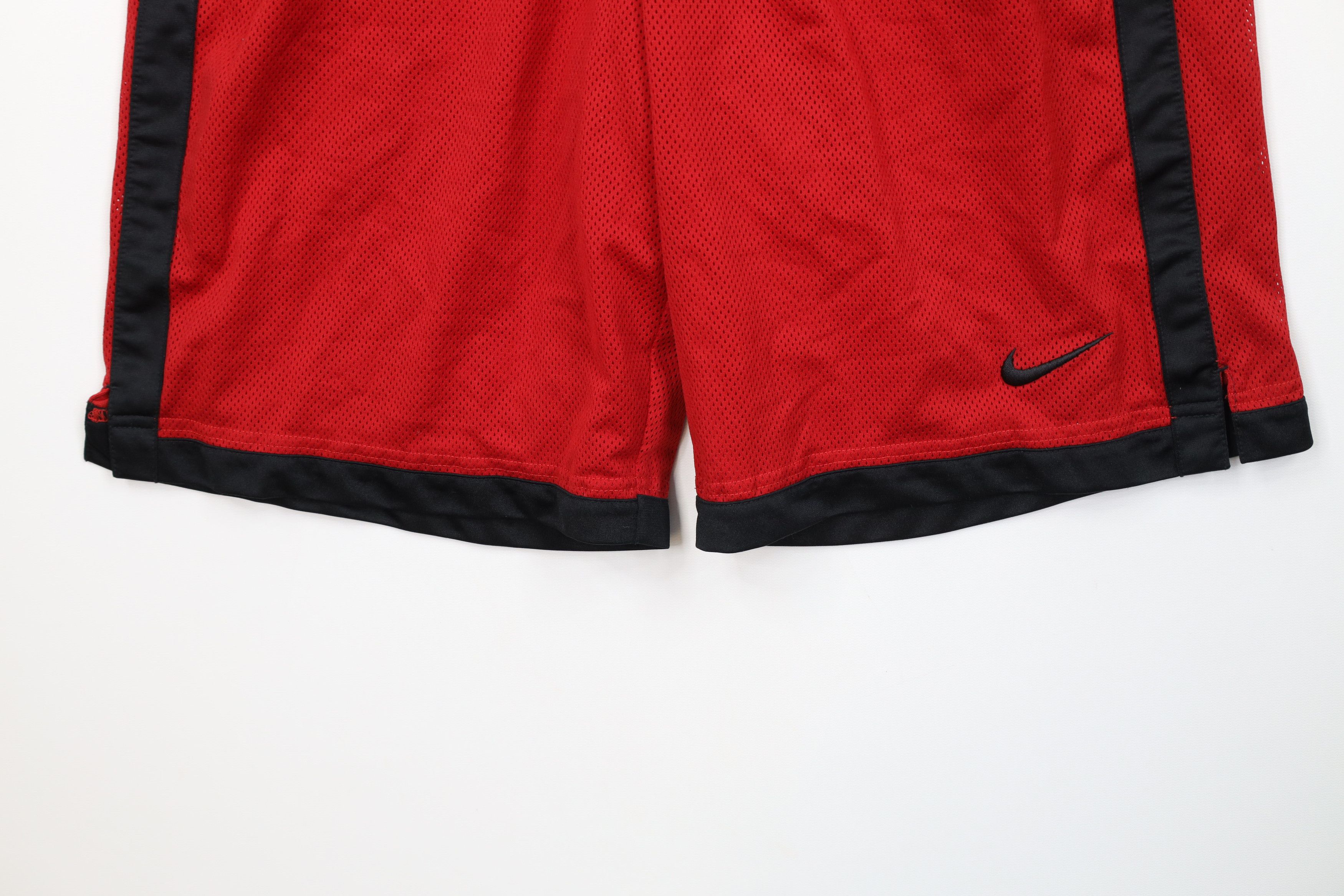Nike Vintage Y2K Nike Scott Swoosh Mesh Basketball Shorts Red Size US 30 / EU 46 - 4 Thumbnail