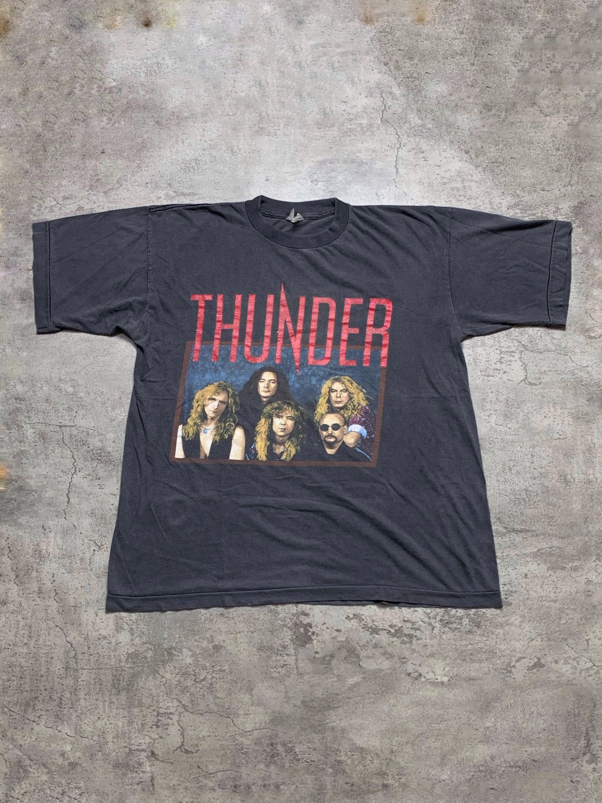 Band Tees Vintage Thunder glam rock band shirt stryper fire house Size US XL / EU 56 / 4 - 1 Thumbnail
