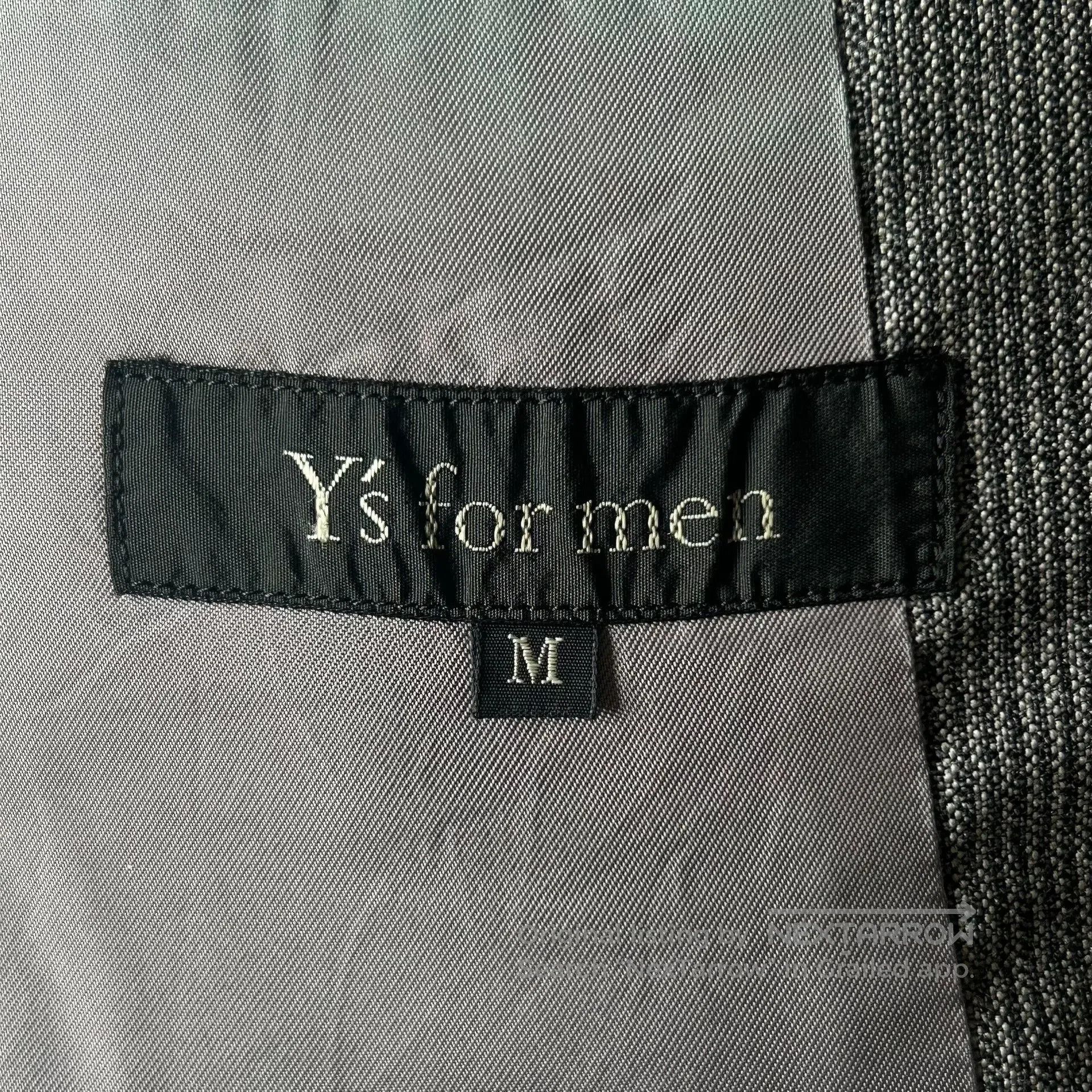 Y's for Men Yohji Yamamoto 90s Black Gray Striped Suit. Size US M / EU 48-50 / 2 - 8 Thumbnail
