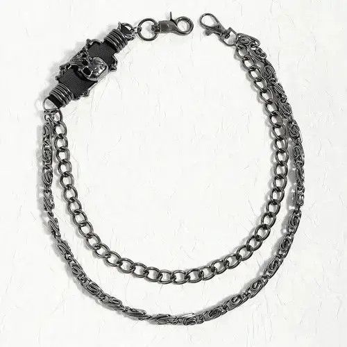 Jewelry Dark Skull Double Layers Pants Chain Size ONE SIZE - 2 Thumbnail