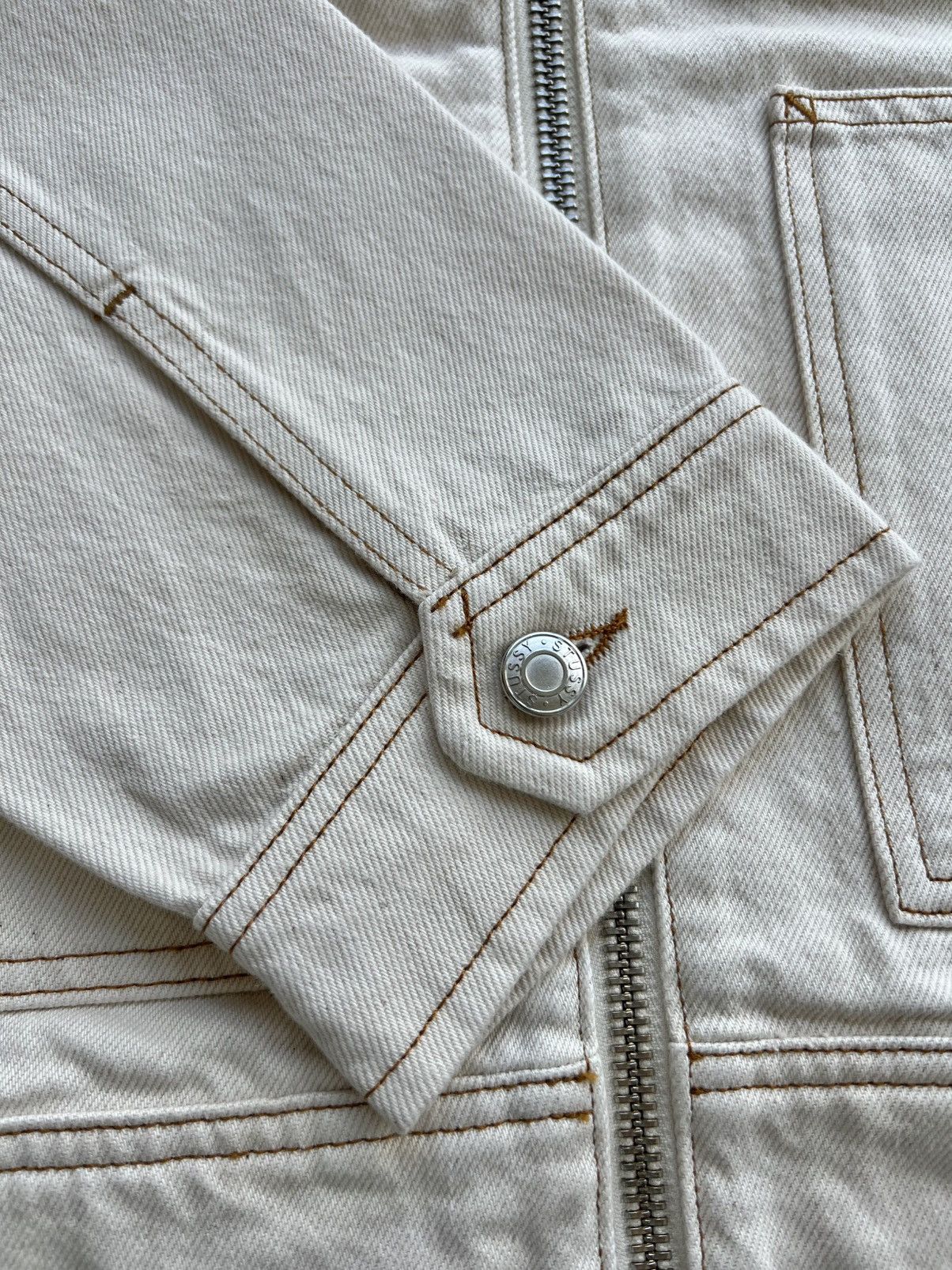 Stussy Stussy Denim Work Jacket Natural Large Size US L / EU 52-54 / 3 - 7 Thumbnail