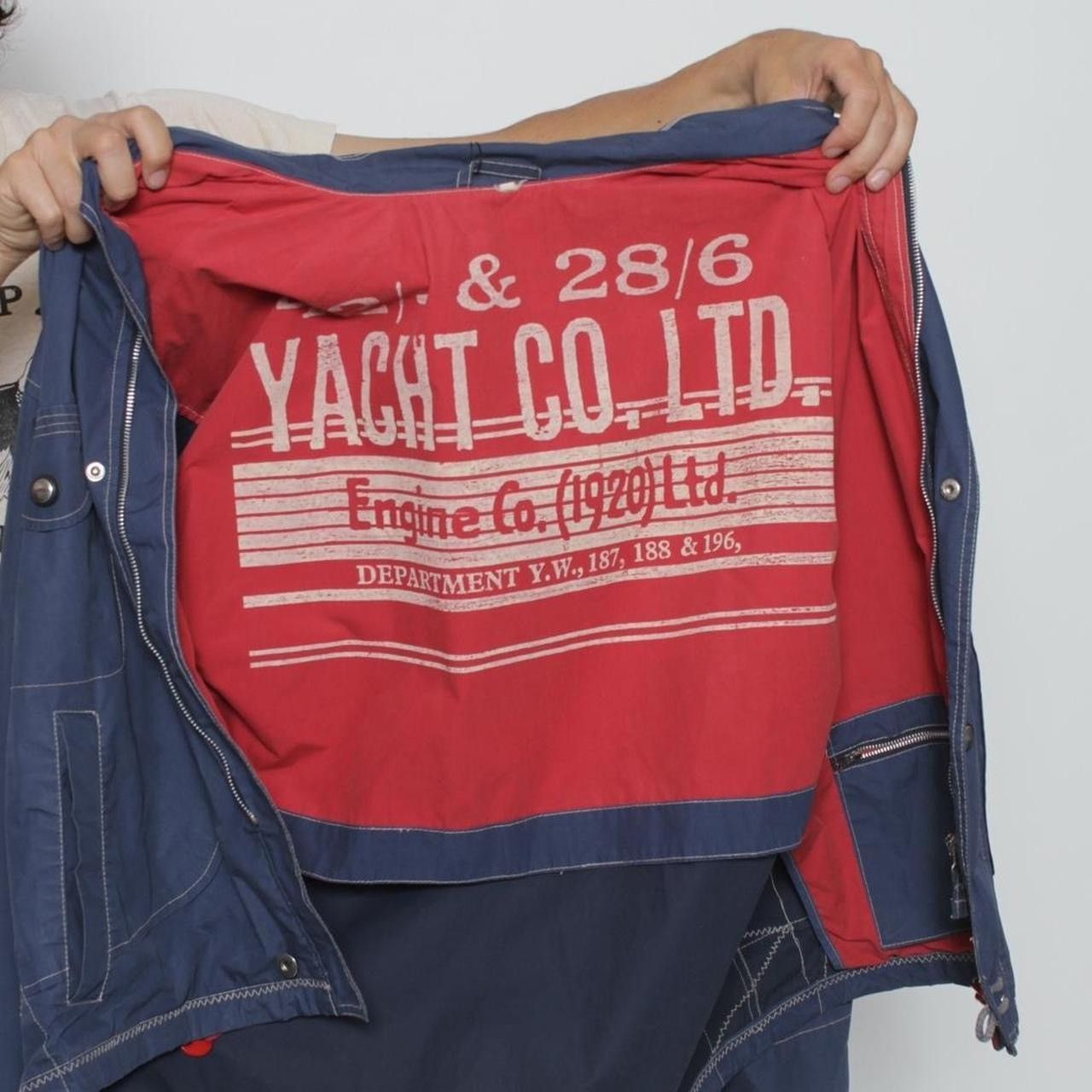 Vintage LIGHTWEIGHT BLUE TECHNICAL ZIP UP JACKET BY YACHT CO LTD. Size US XL / EU 56 / 4 - 7 Thumbnail