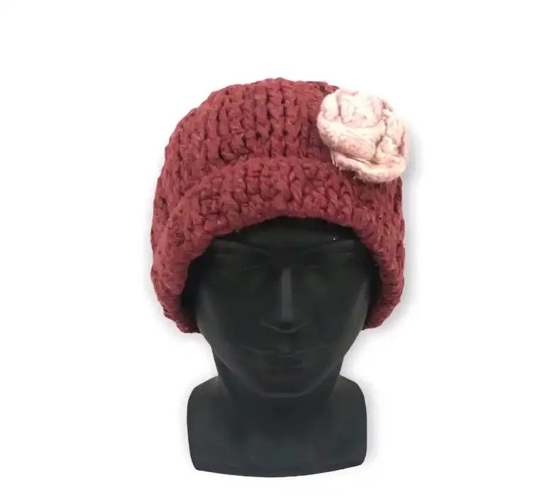 Japanese Brand × Vintage Japanese Brand Knit Design Beanie Hat Size ONE SIZE - 2 Thumbnail