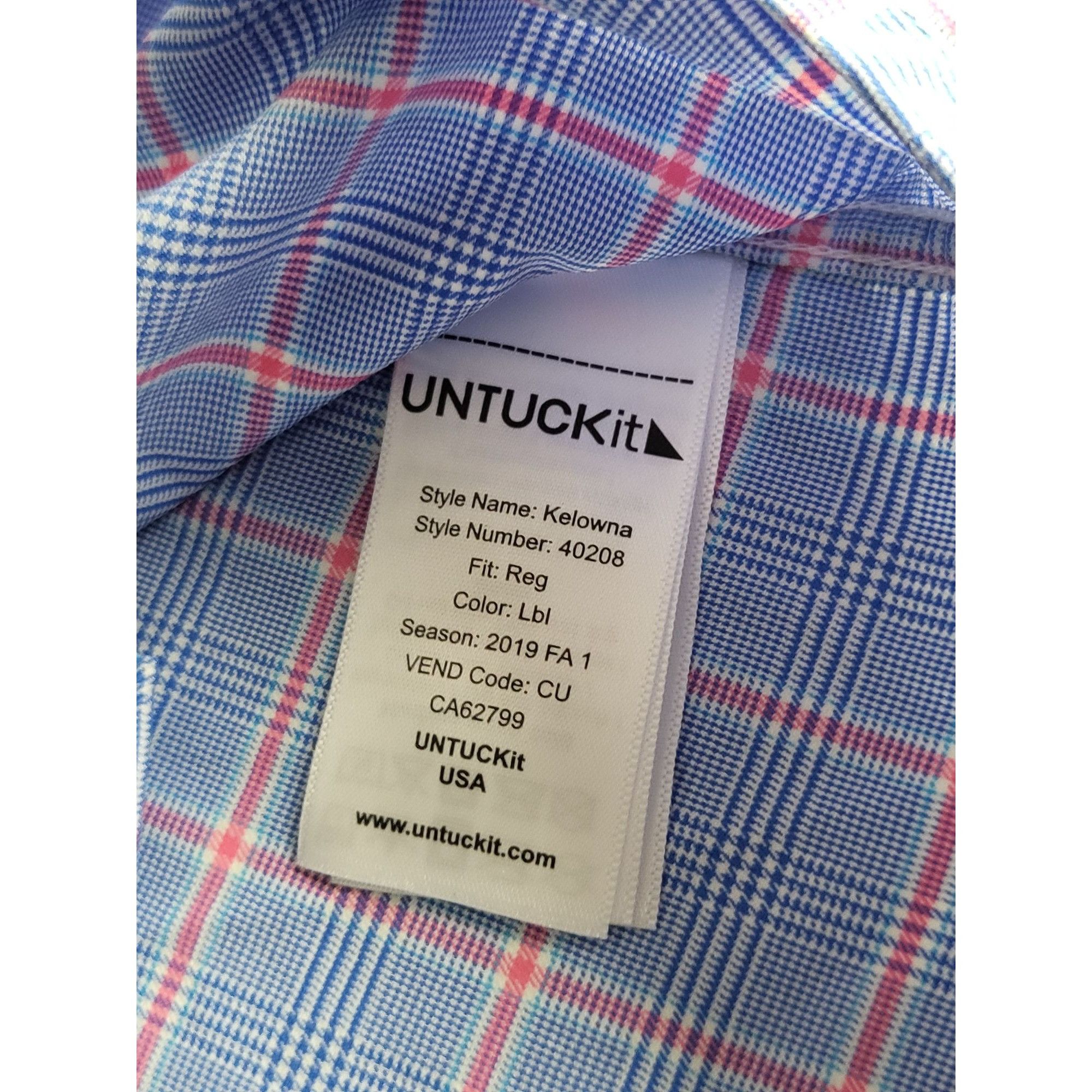 UNTUCKit Untuckit Aubon Button Up Shirt Men Sz XL Striped Flannel Cot Size XL / US 12-14 / IT 48-50 - 7 Thumbnail
