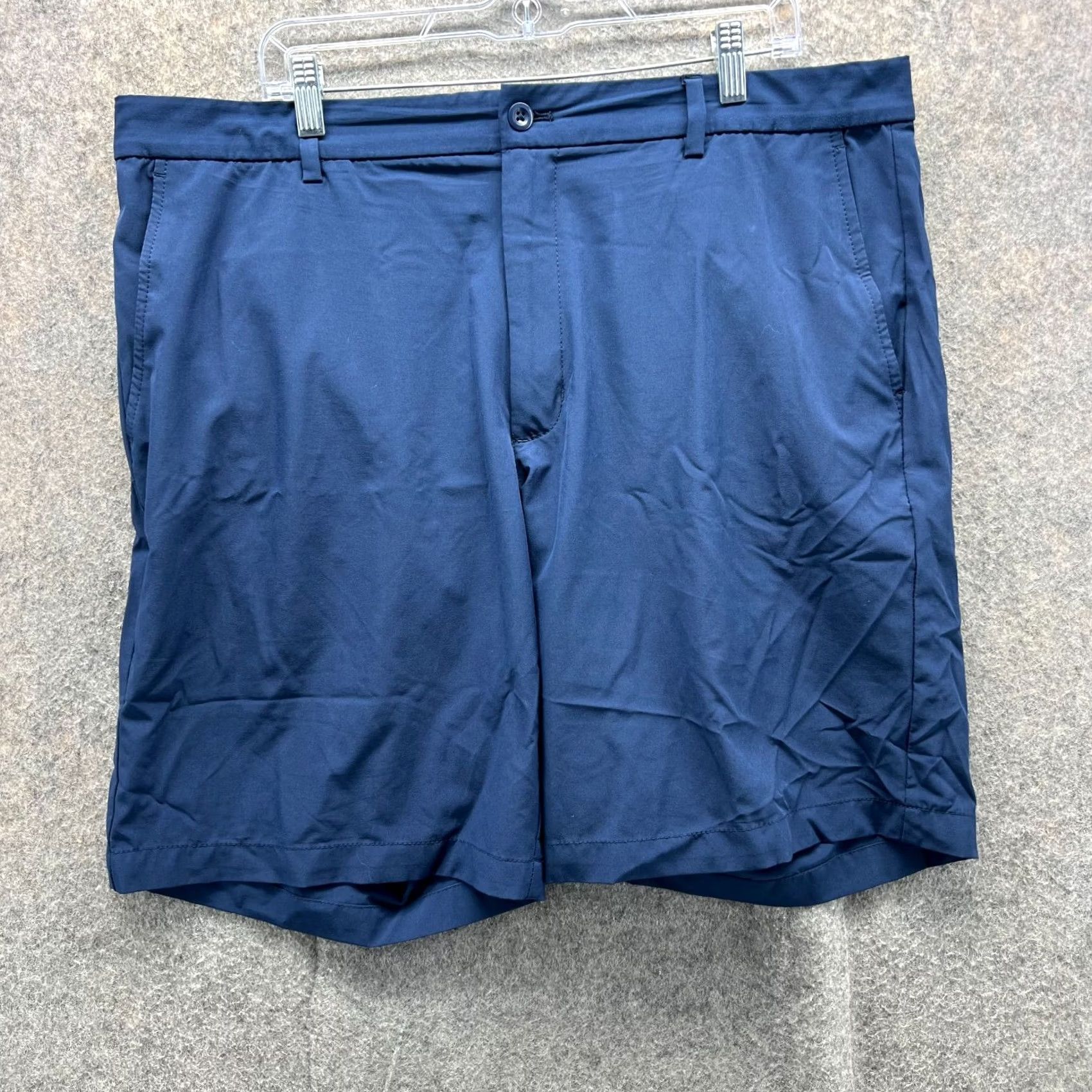 Vintage VINTAGE Greg Norman Shorts Mens 38 Blue Navy Chino Flat Front Golf Golfer Stretch Soft Shirt Size US 38 / EU 54 - 2 Thumbnail