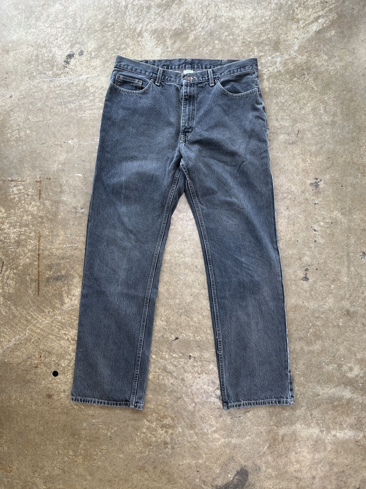 Vintage Relaxed Fit Washed Black Denim 36x34 Size US 36 / EU 52 - 5 Thumbnail