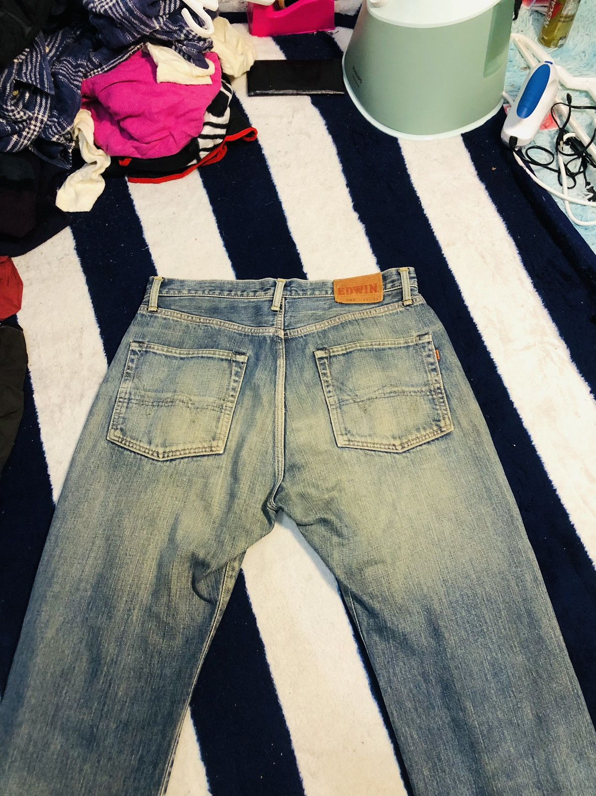 Edwin × Japanese Brand Edwin Distressed Jeans (1) Size US 34 / EU 50 - 12 Thumbnail