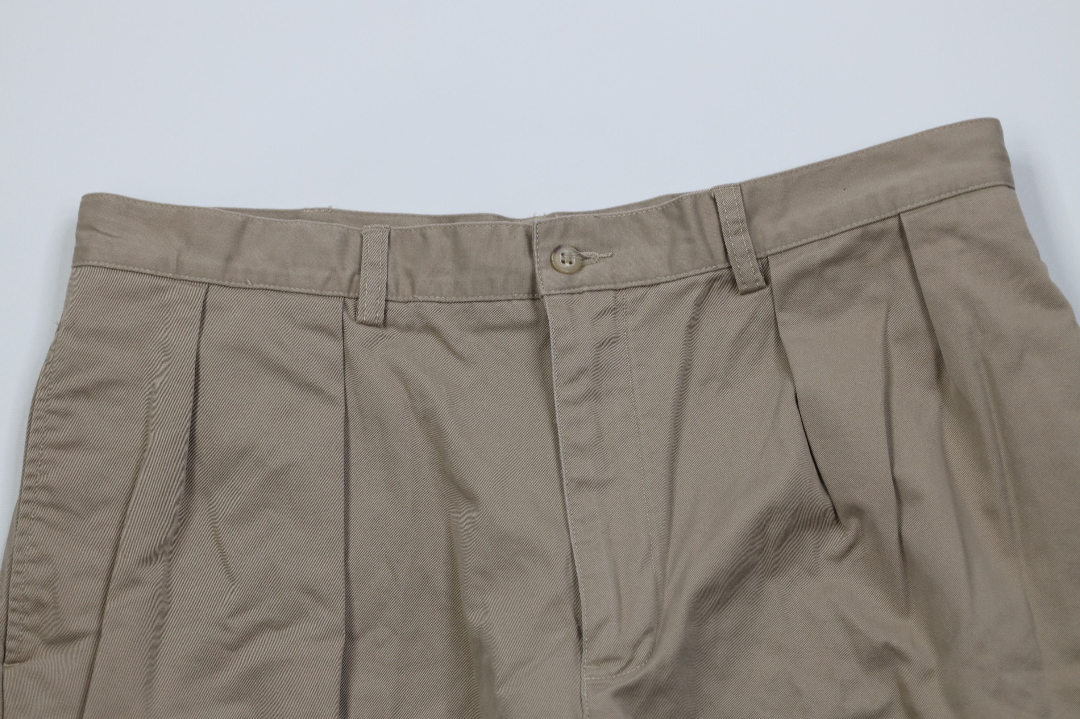 Polo Ralph Lauren Vintage 90s Ralph Lauren Above Knee Chino Shorts Beige Size US 36 / EU 52 - 2 Thumbnail