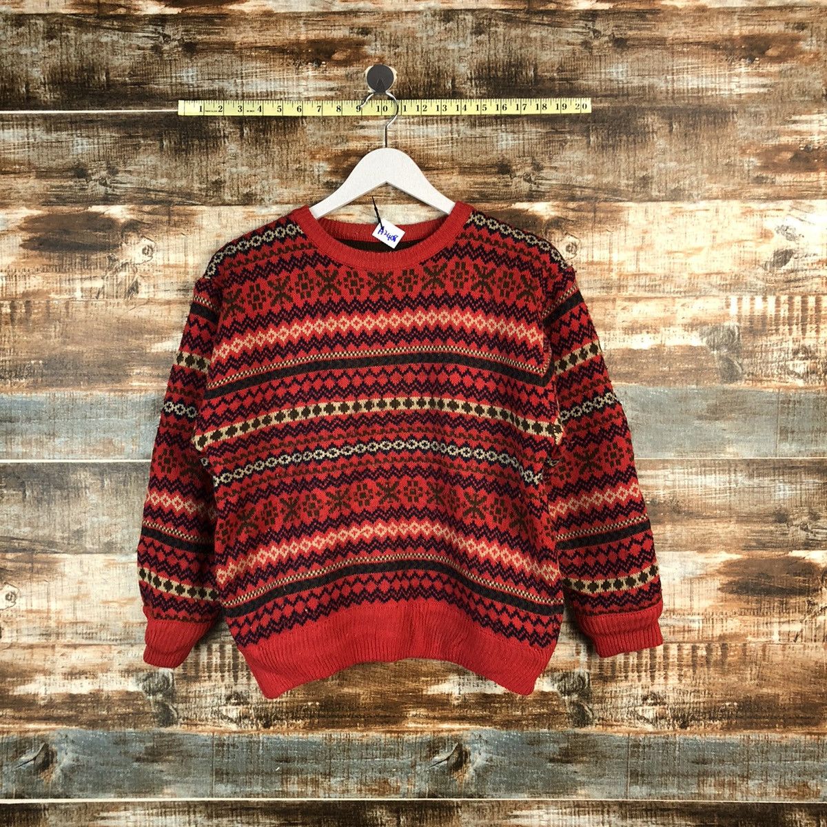 Homespun Knitwear Japanese Brand stripe vintage Red Knitwear #A2408 Size US S / EU 44-46 / 1 - 1 Thumbnail