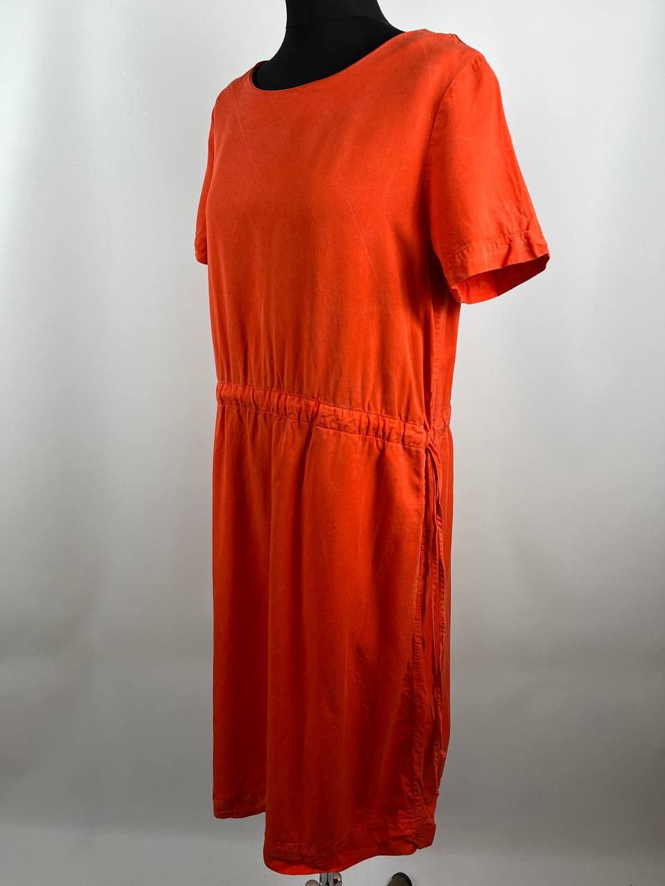 Other TOAST Orange 100% Lyocell Tie Waist Dress Size UK 12 Medium Size M / US 6-8 / IT 42-44 - 2 Thumbnail