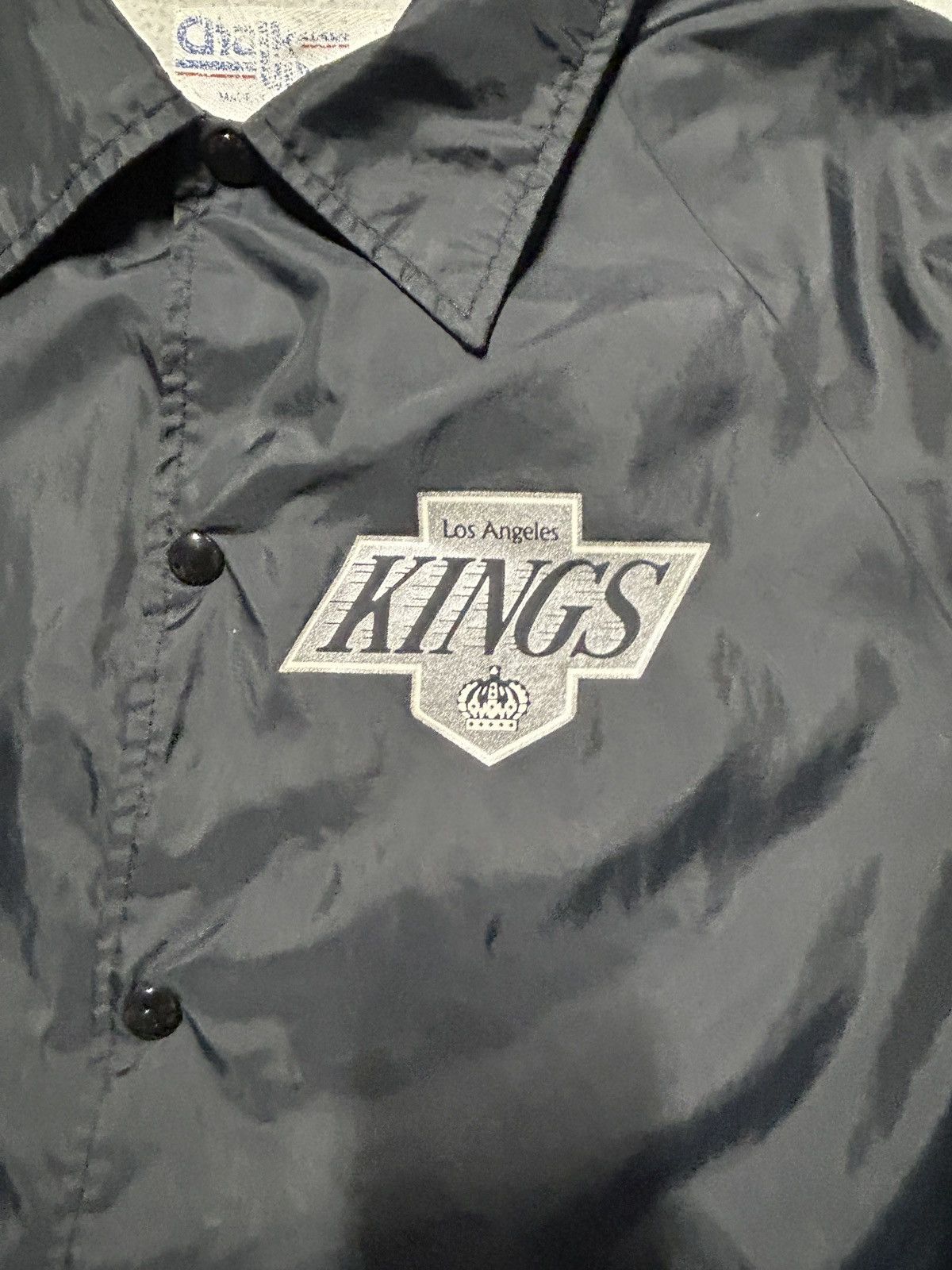 Chalk Line Vintage 90s Los Angeles Kings Fleece Lined Jacket Size US XL / EU 56 / 4 - 2 Thumbnail