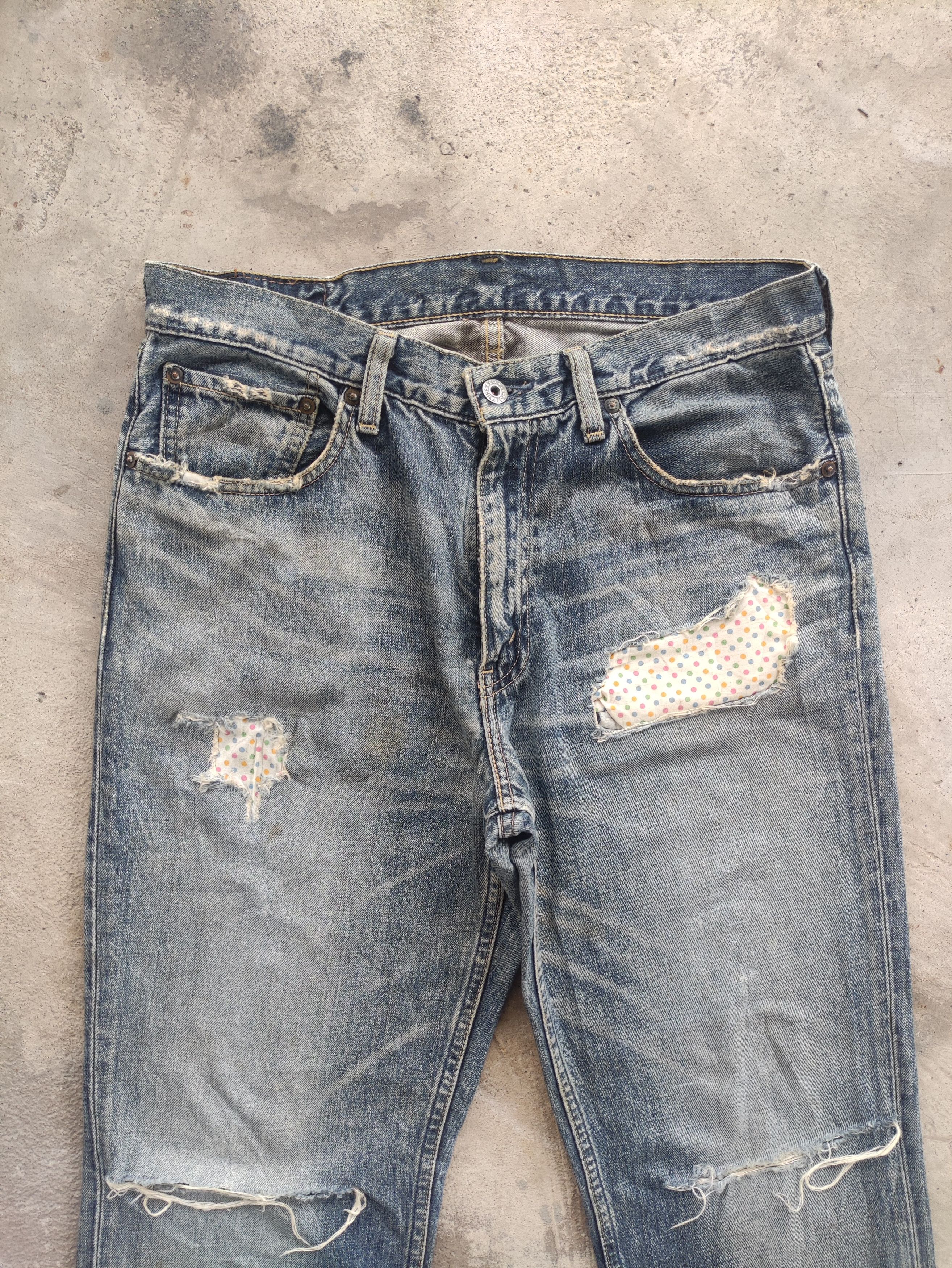 Levi's Vintage Levis Japan Jean Distressed Faded Denim Size US 34 / EU 50 - 3 Thumbnail
