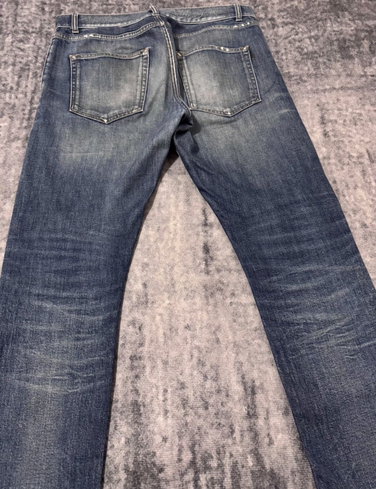 Saint Laurent Paris SLP 20SS "Claw Mark" Distressed Frayed Hem Denim Jeans Size US 32 / EU 48 - 4 Thumbnail