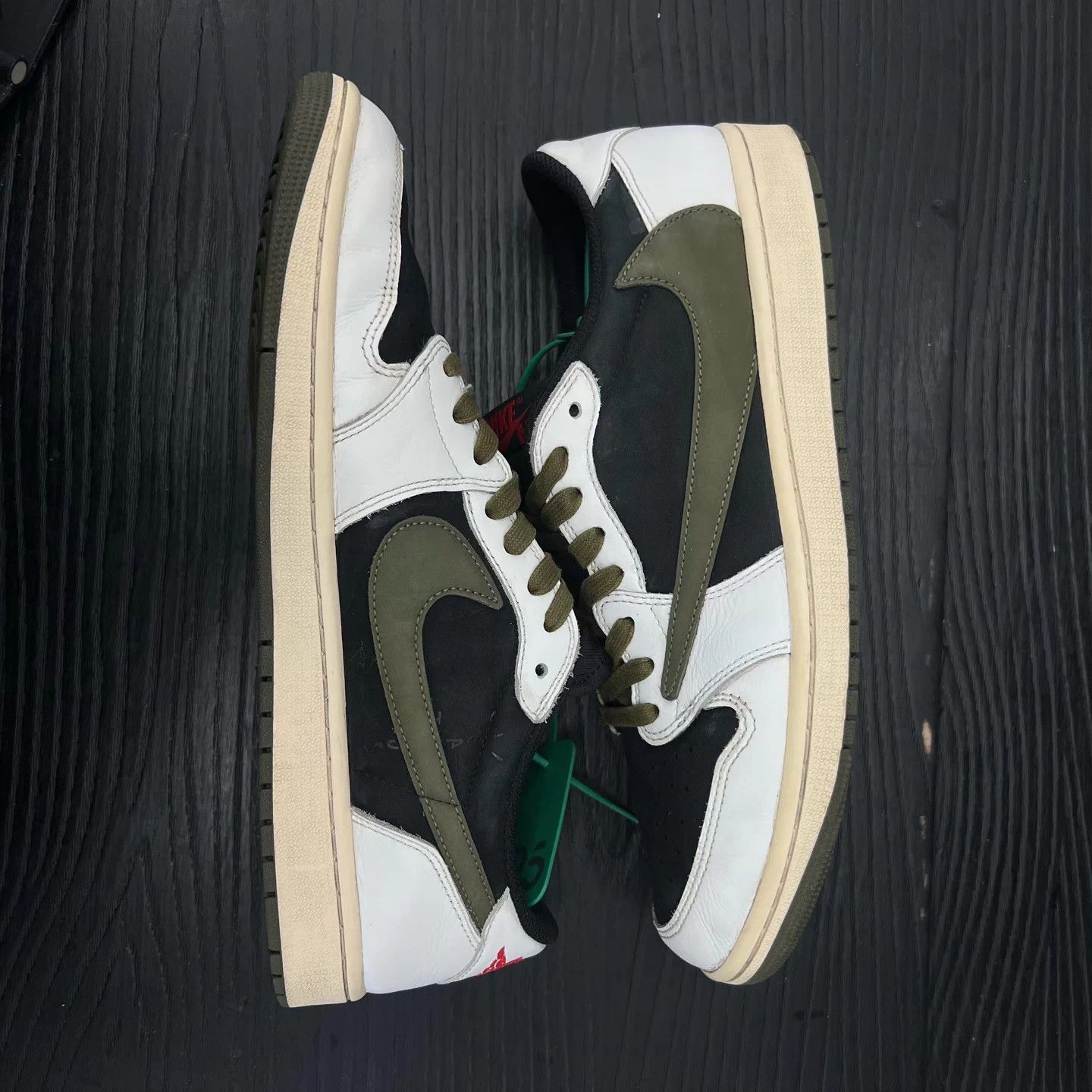 Nike Air Jordan 1 Low TS Olive Barbed Wire 5.0 45 Box NM Size US 12 / EU 45 - 3 Thumbnail