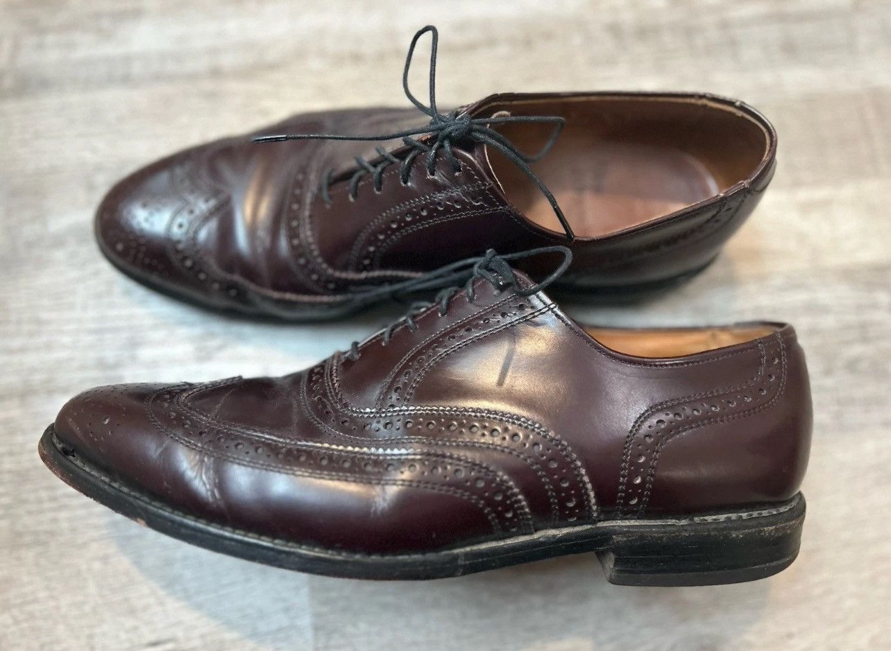 Allen Edmonds Allen Edmonds Lloyd Leather Wingtip Oxfords Burgundy Size 9 Size US 9 / EU 42 - 5 Thumbnail