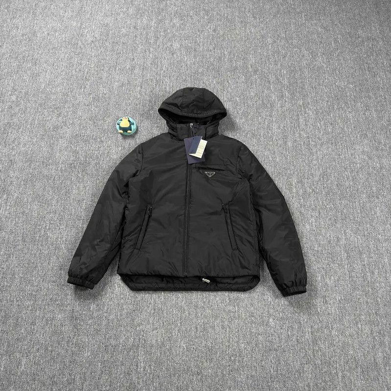 Prada Prada Men's Black Polyester Down Jacket Size US M / EU 48-50 / 2 - 1 Thumbnail