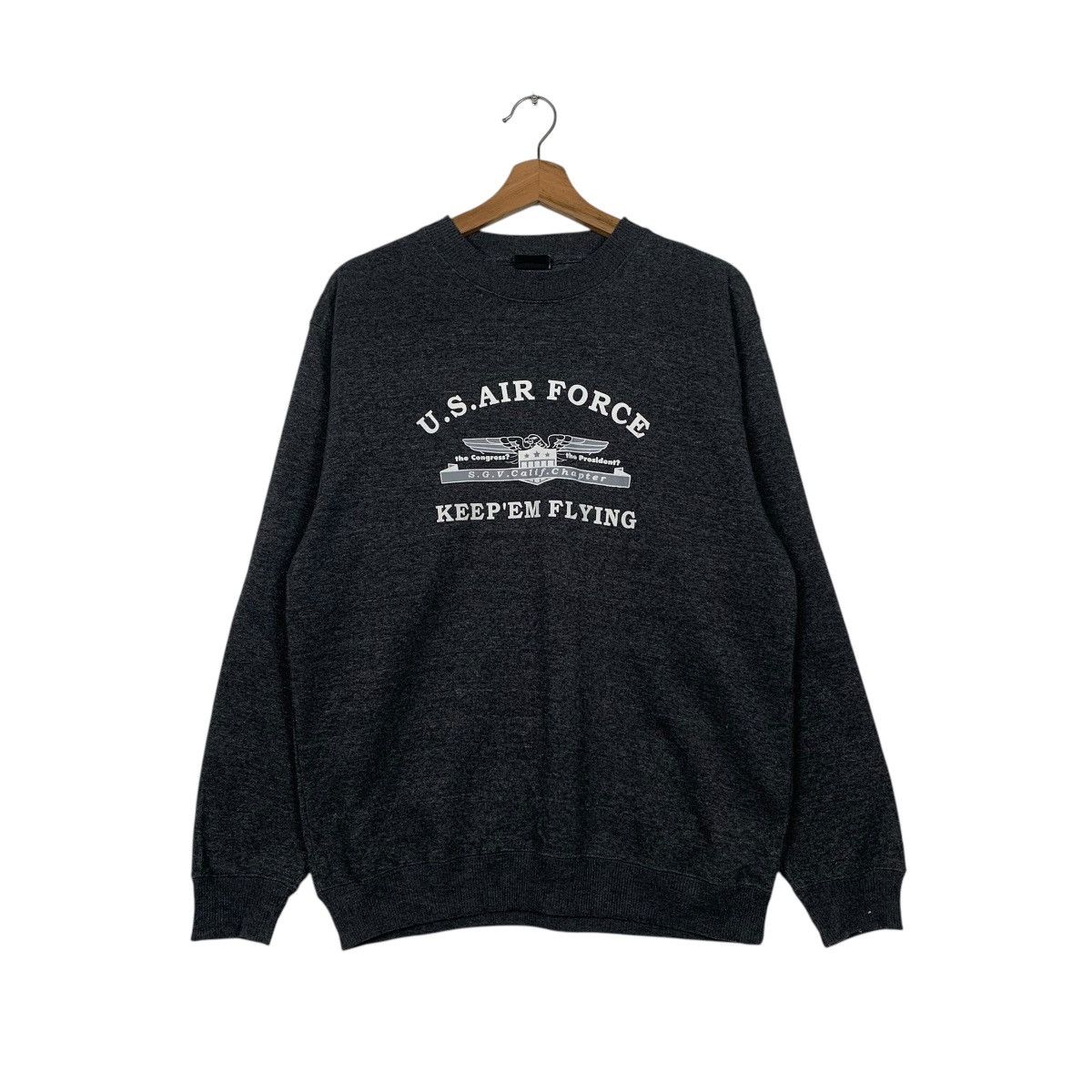 Japanese Brand US Air Force Crewneck Sweatshirt Size US L / EU 52-54 / 3 - 1 Thumbnail