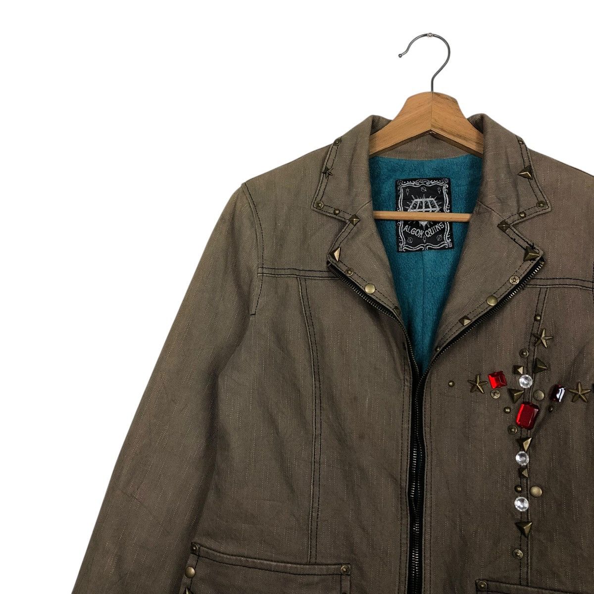 Japanese Brand 🔥CHORE BIKER JACKET ZIPPER ALGONQUINS HYSTERIC GLAMOUR Size US S / EU 44-46 / 1 - 9 Thumbnail