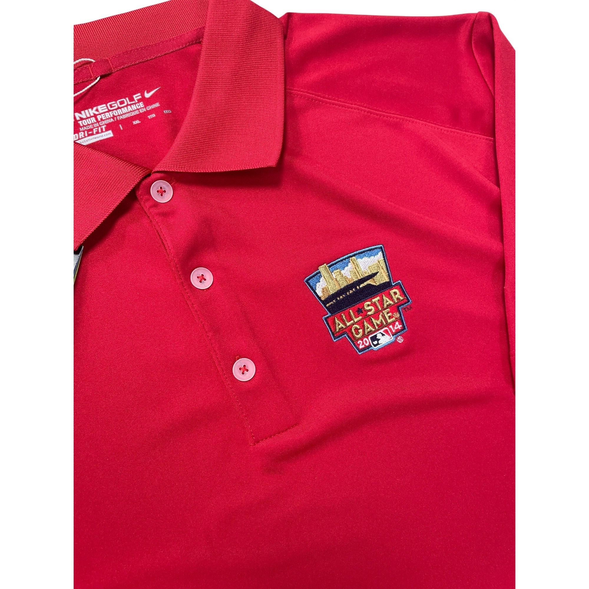 Nike Nike Golf Tour 2014 ALl Stars Embroided Patch Mens Red Polo Size US XXL / EU 58 / 5 - 4 Thumbnail