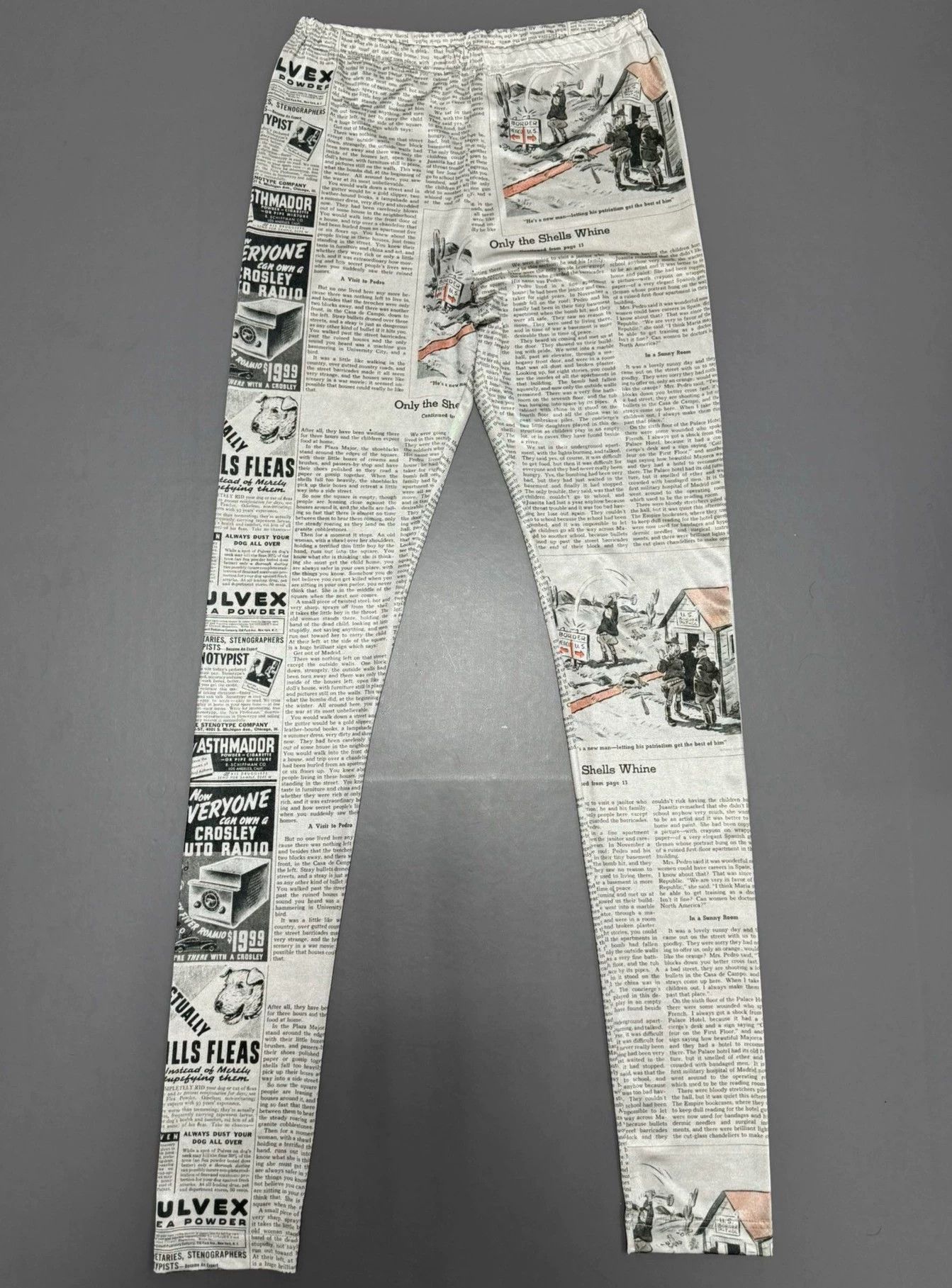Comme des Garcons CDG 19ss vintage newspaper satin long sleeve pants set XS Size XS / US 0-2 / IT 36-38 - 3 Thumbnail