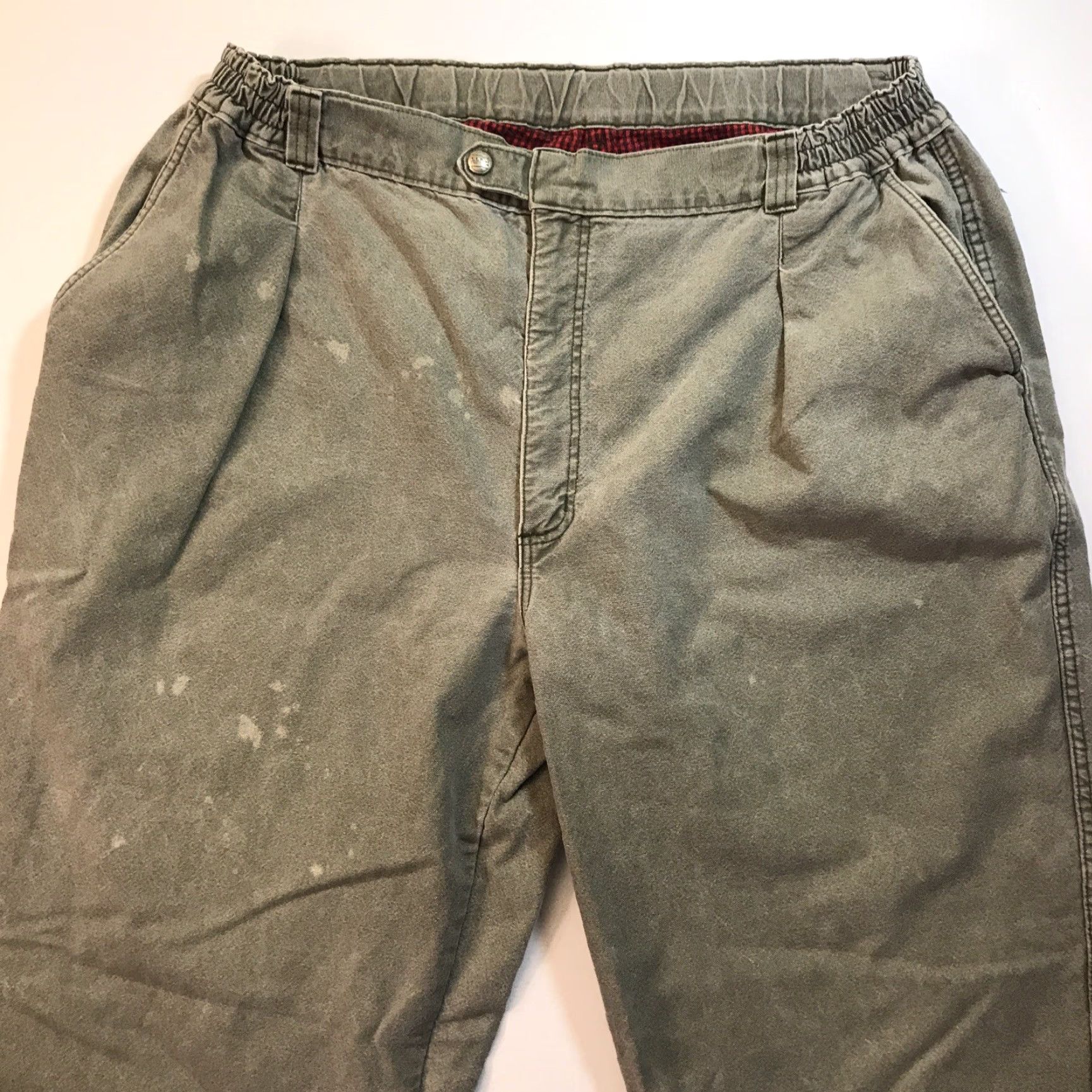 Vintage VINTAGE L.L. Bean Pathfinder Pants Mens Canvas Green 36 Relaxed Fit 38in Inseam Workwear Casual Mens Size US 38 / EU 54 - 5 Thumbnail