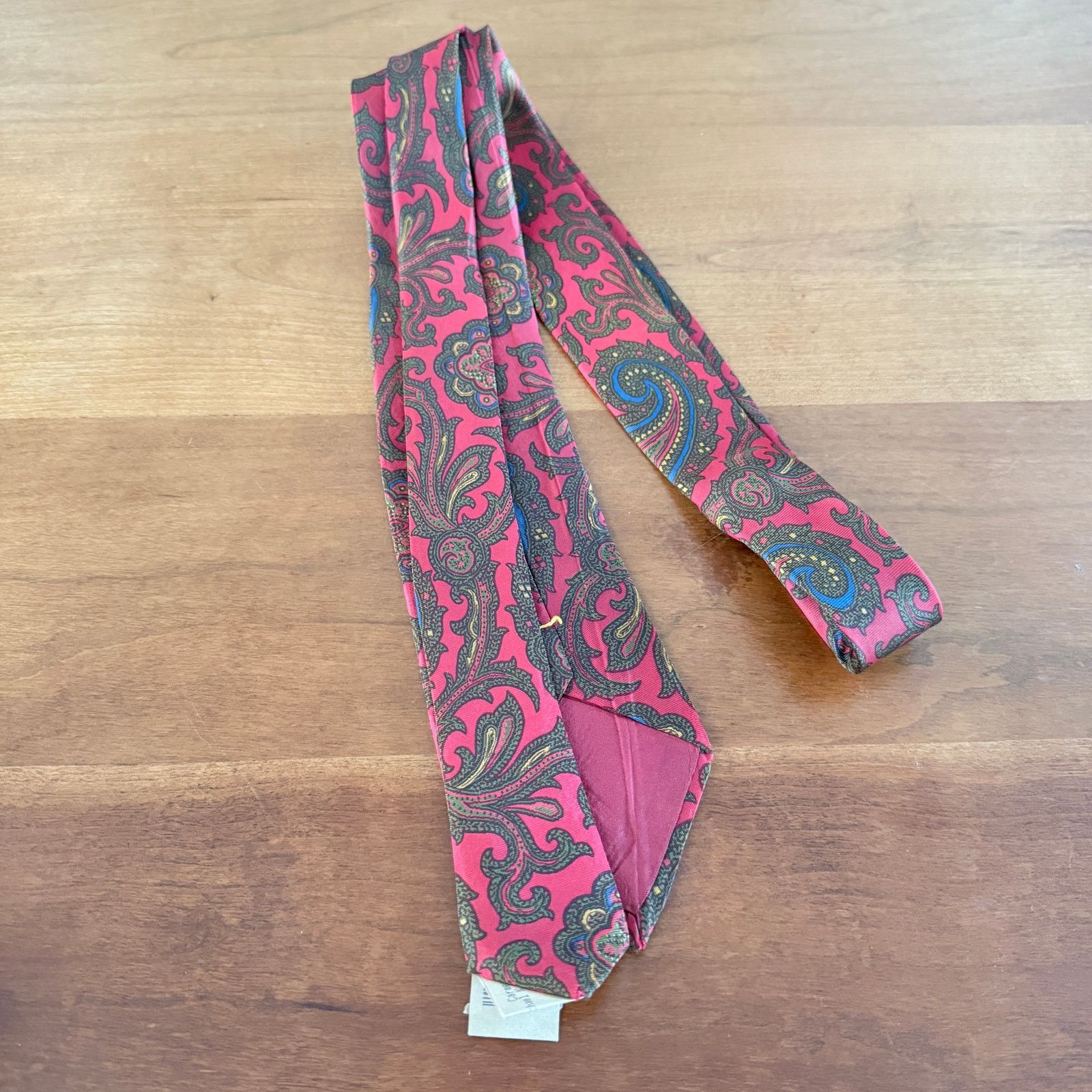 Other J. Press Red Paisley Silk Scarf Tie Size ONE SIZE - 2 Thumbnail